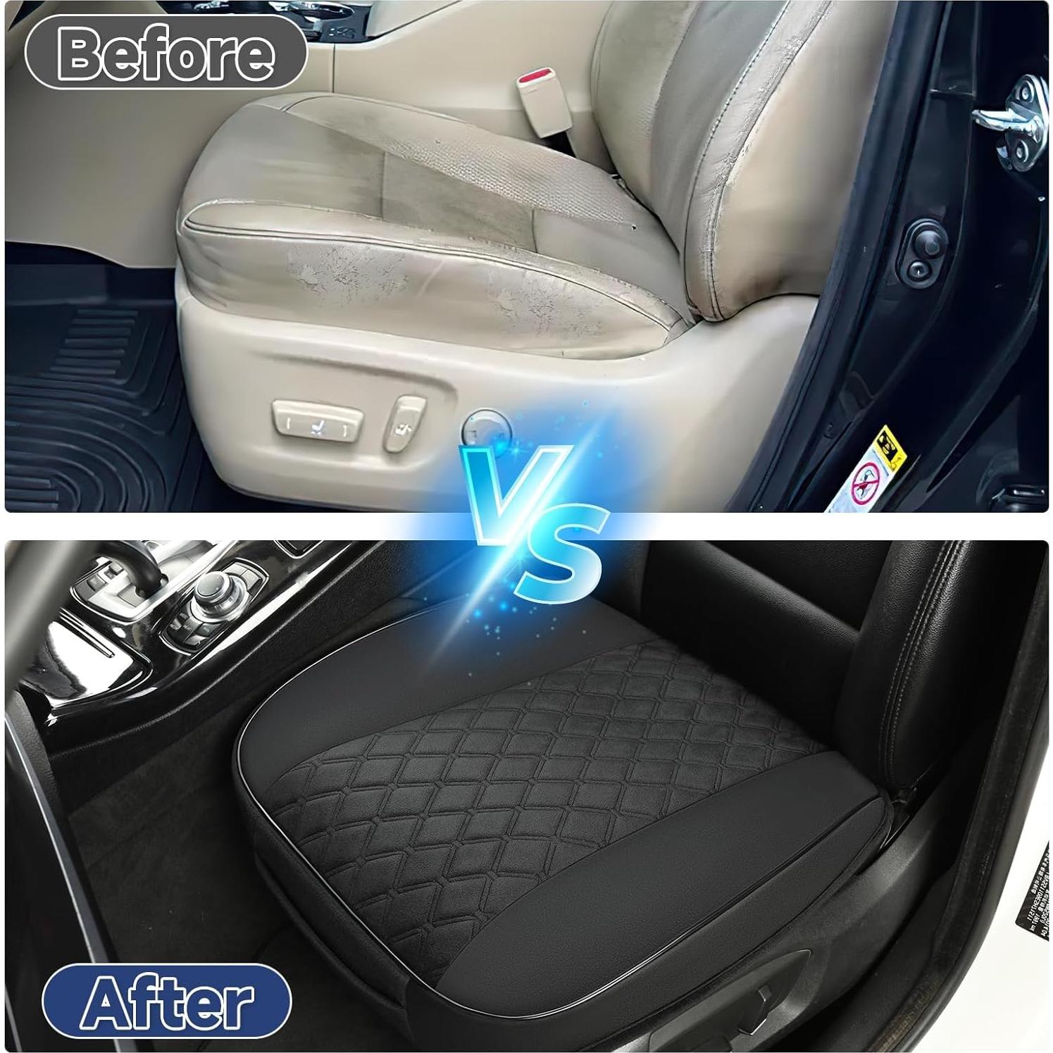 Cubierta de Asiento de Coche West Llama Terciopelo Negro 1PC