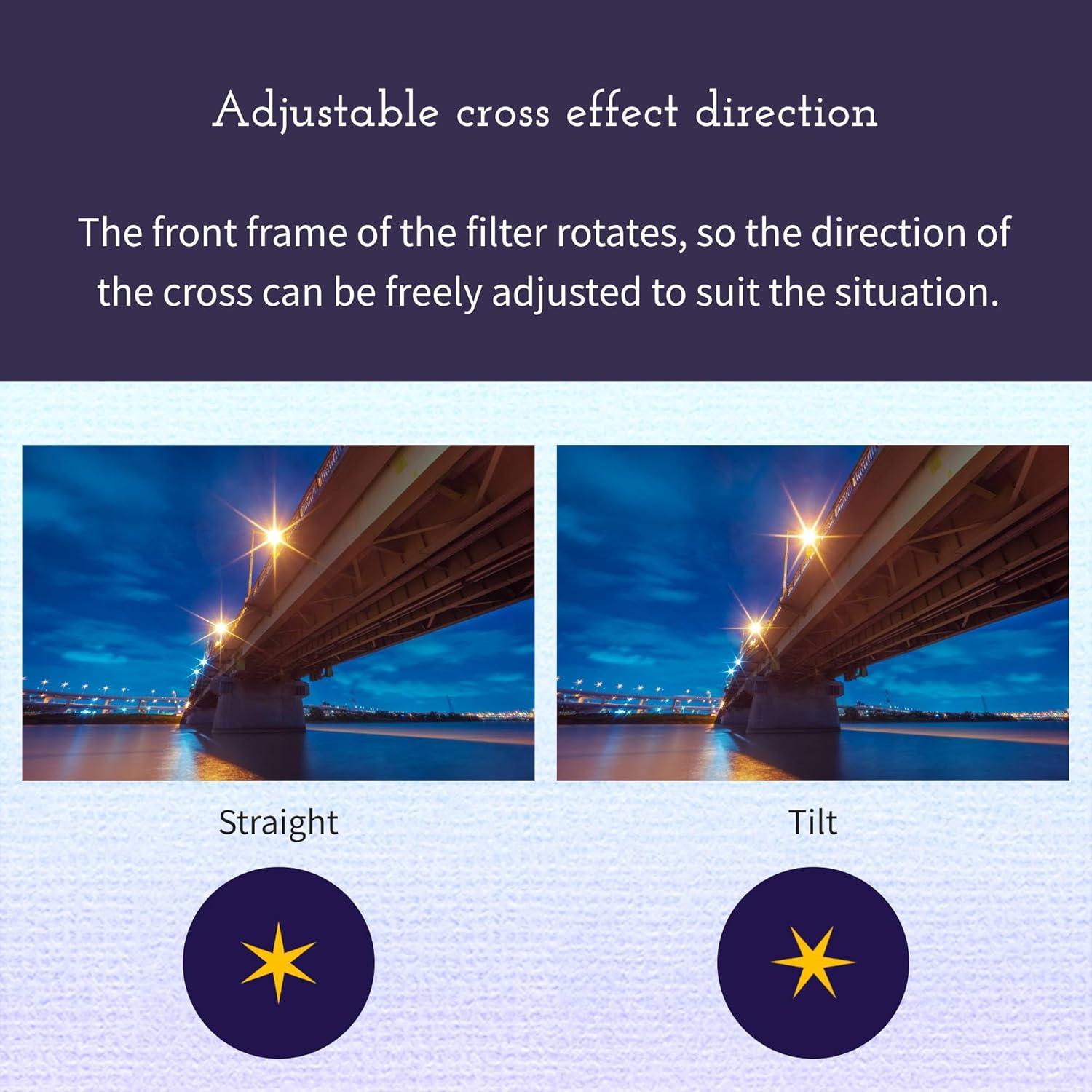 Filtro Cruzado Kenko PRO1D R-Twinkle Star 6X 82mm Efecto Luz