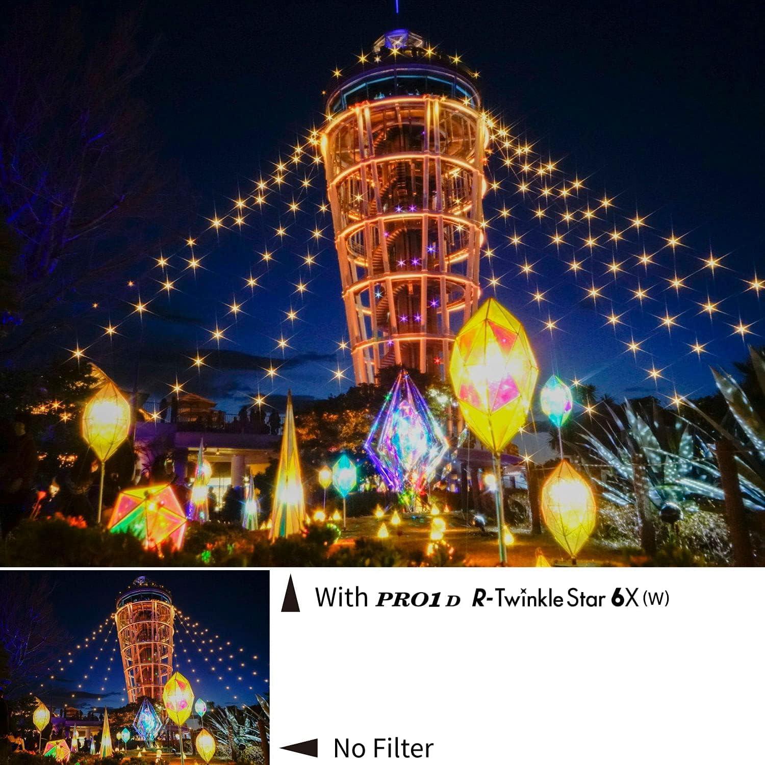 Filtro Cruzado Kenko PRO1D R-Twinkle Star 6X 82mm Efecto Luz