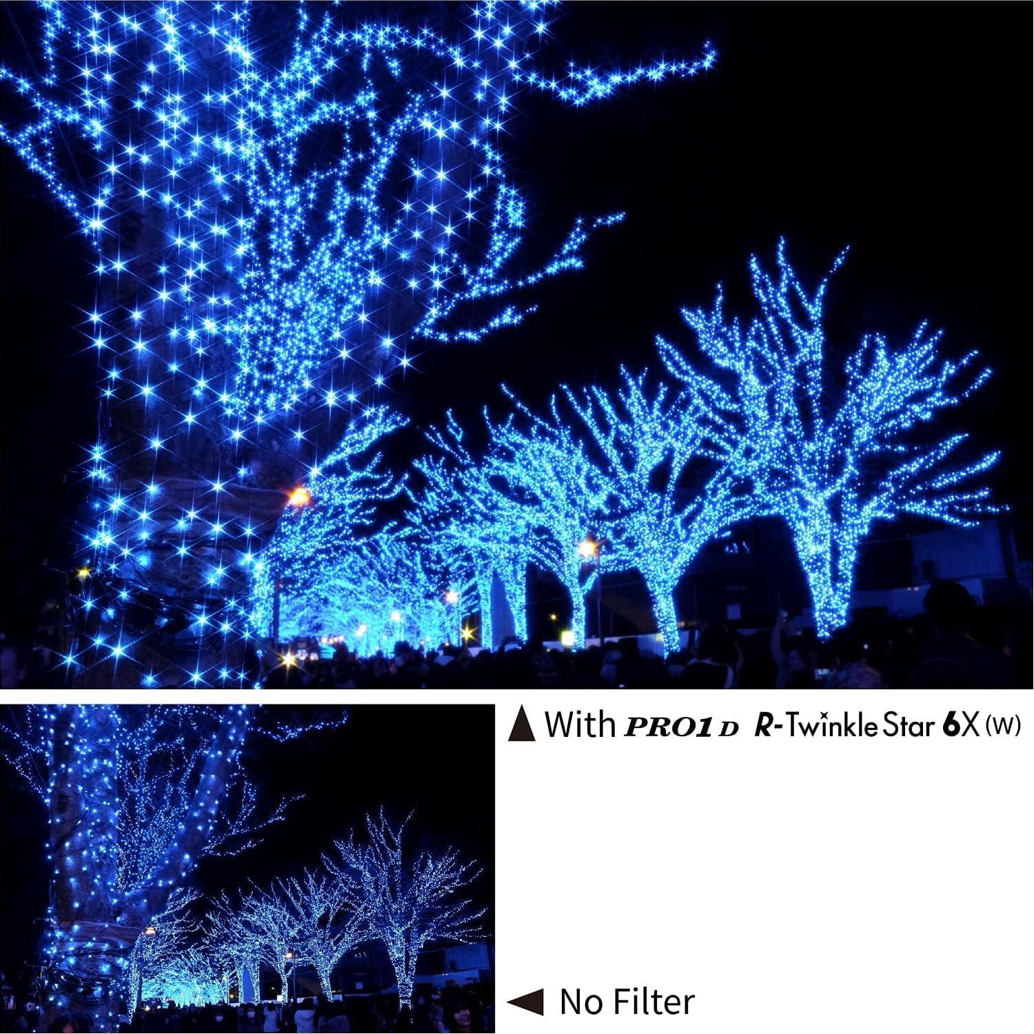 Filtro Cruzado Kenko PRO1D R-Twinkle Star 6X 82mm Efecto Luz