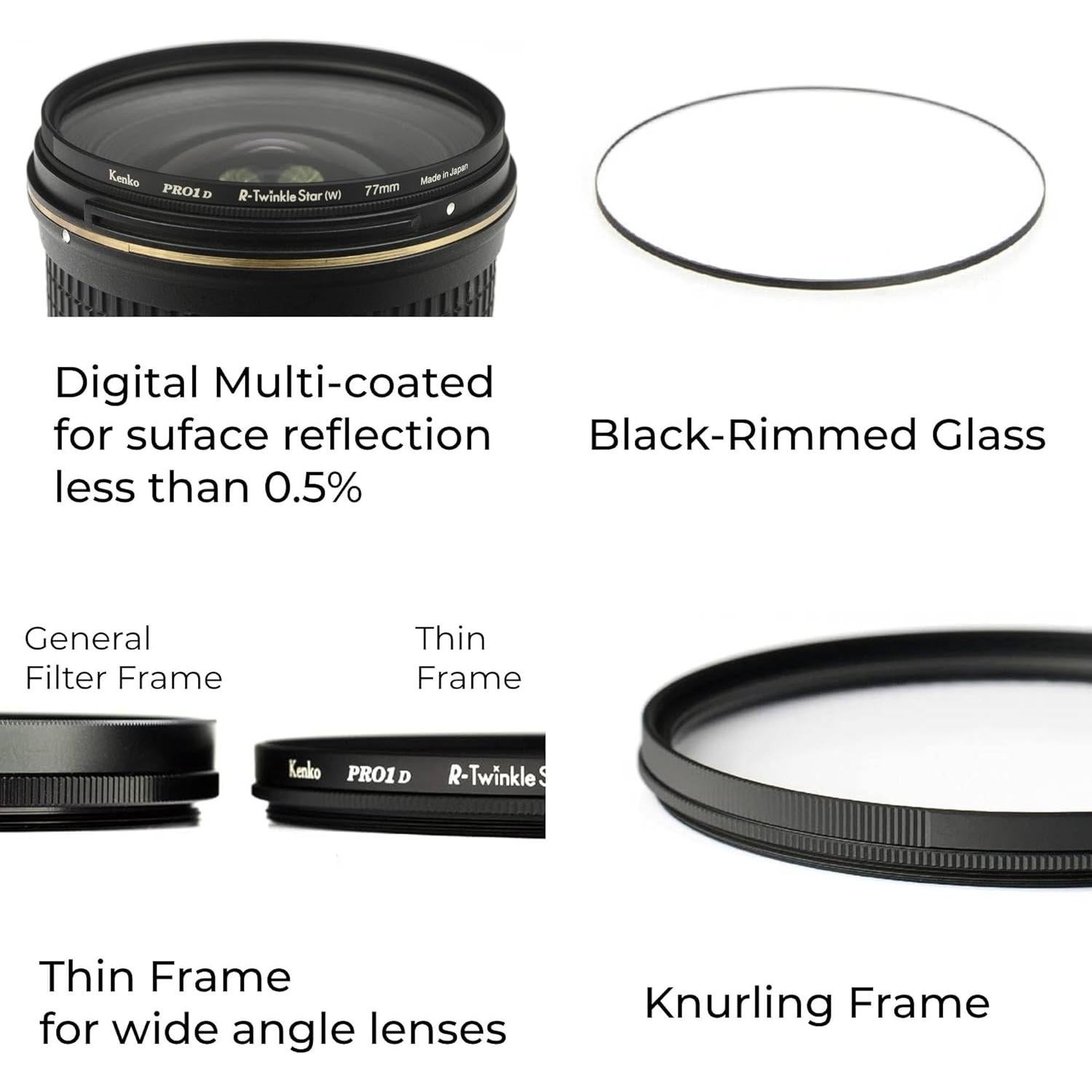 Filtro Cruzado Kenko PRO1D R-Twinkle Star 67mm 4-lineas