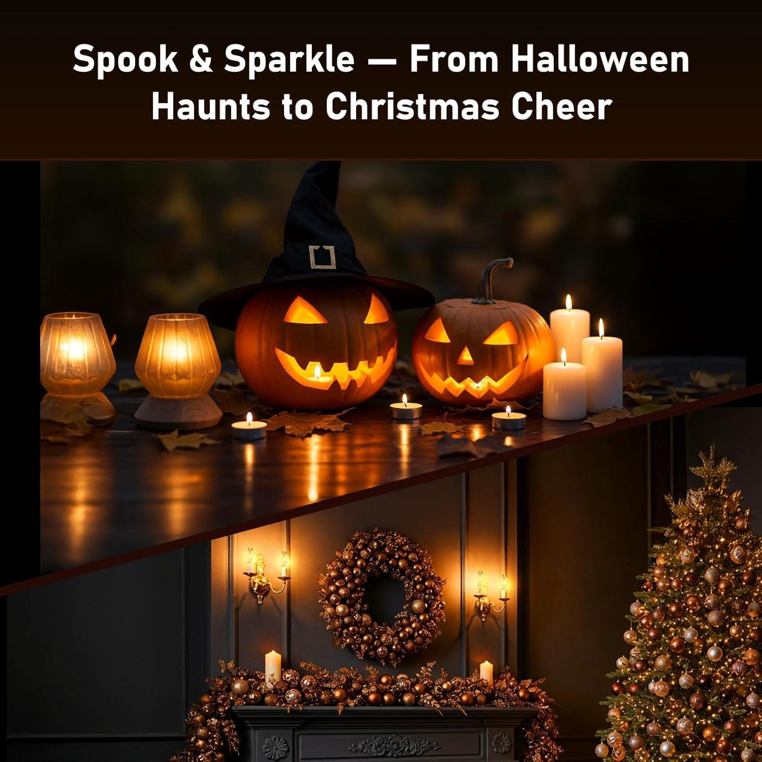 Bombillas LED de Llama Hompavo - Paquete de 2, 3W, E26