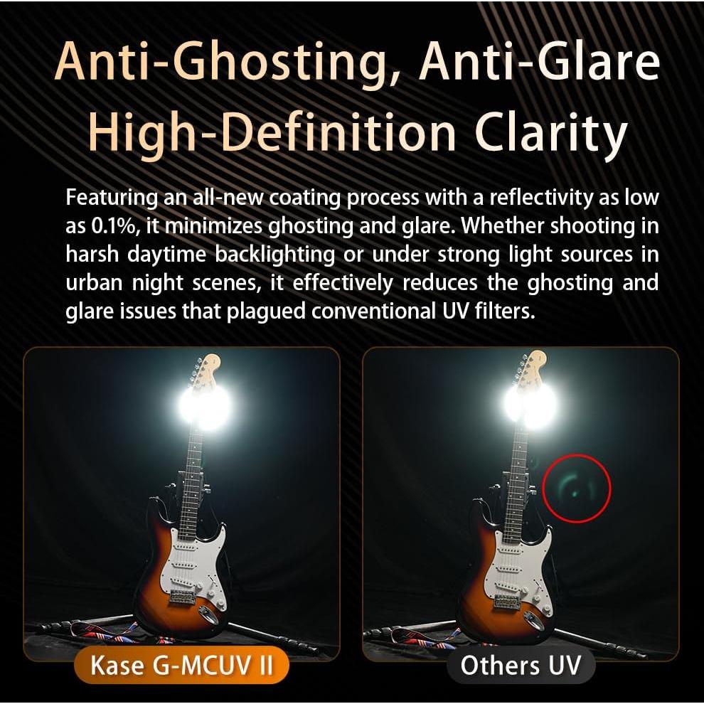 Filtro UV Kase Dura G-MCUV II 49mm Vidrio Óptico Templado