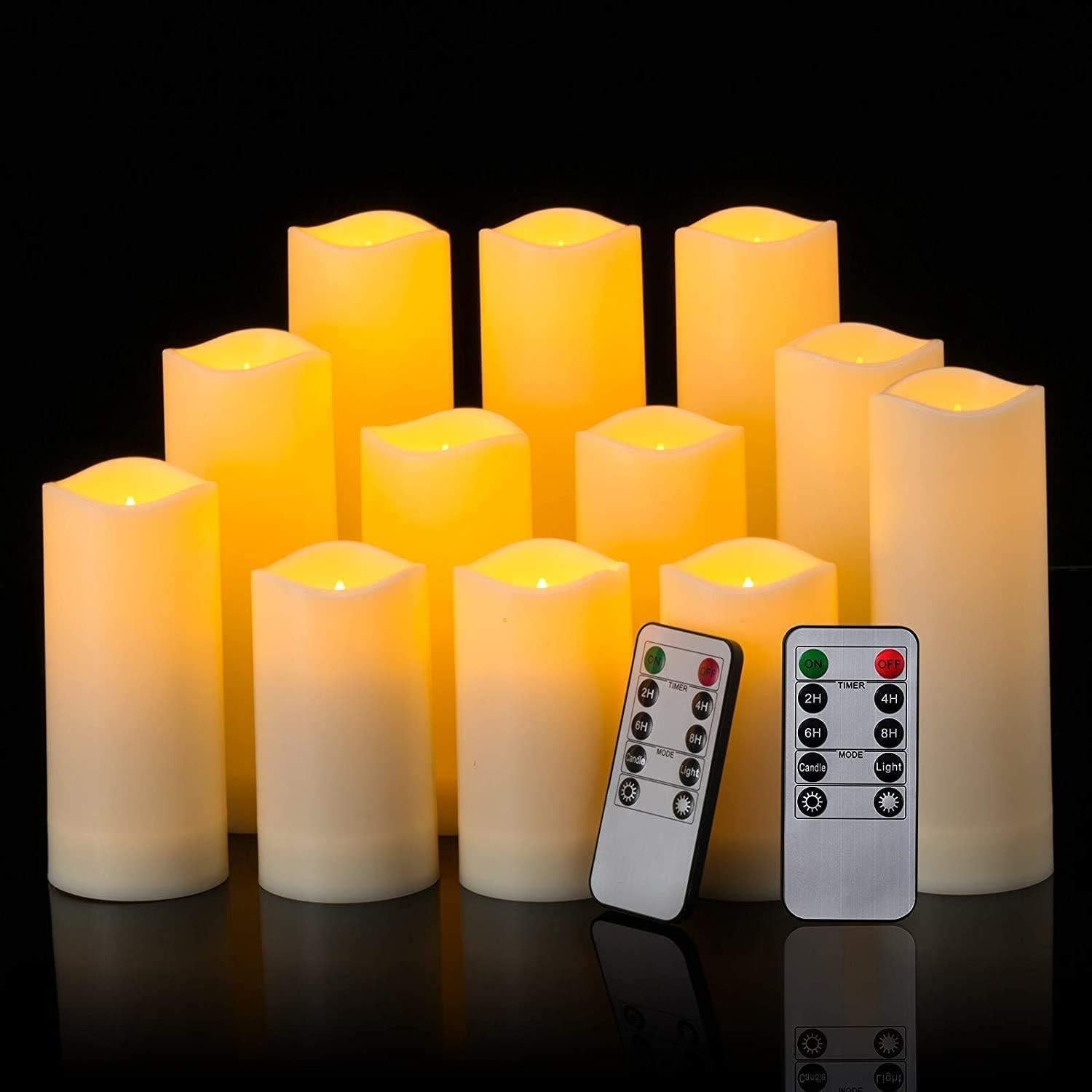 Velas LED Sin Llama CAKETYCG con Control Remoto - Paquete de 12