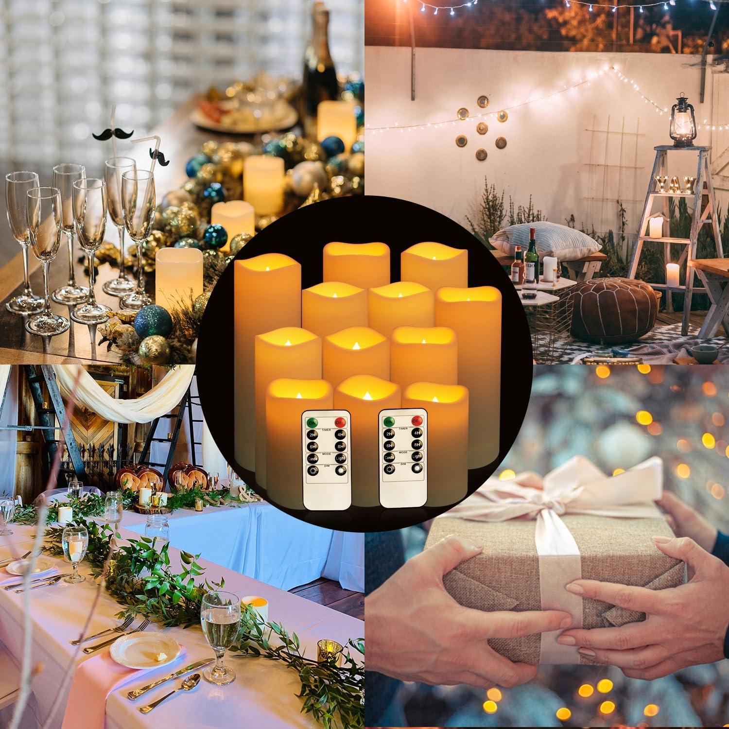 Velas LED Sin Llama CAKETYCG con Control Remoto - Paquete de 12