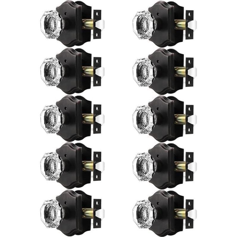 Perillas de Cristal Orger 10 Unidades Bronce Aceitado