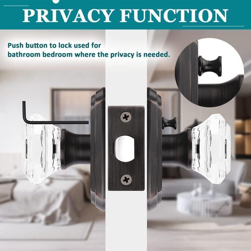 Perillas de Cristal Orger 10 Unidades Bronce Aceitado