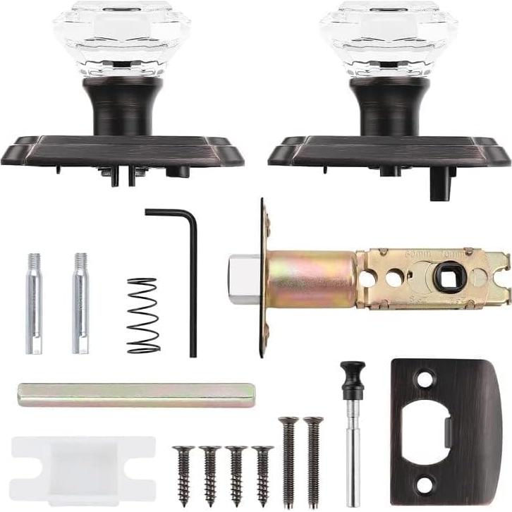 Perillas de Cristal Orger 10 Unidades Bronce Aceitado