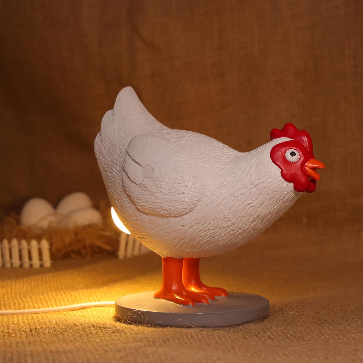 Lámpara de Noche 3D Ammonite Huevo Pollo LED 20.5cm