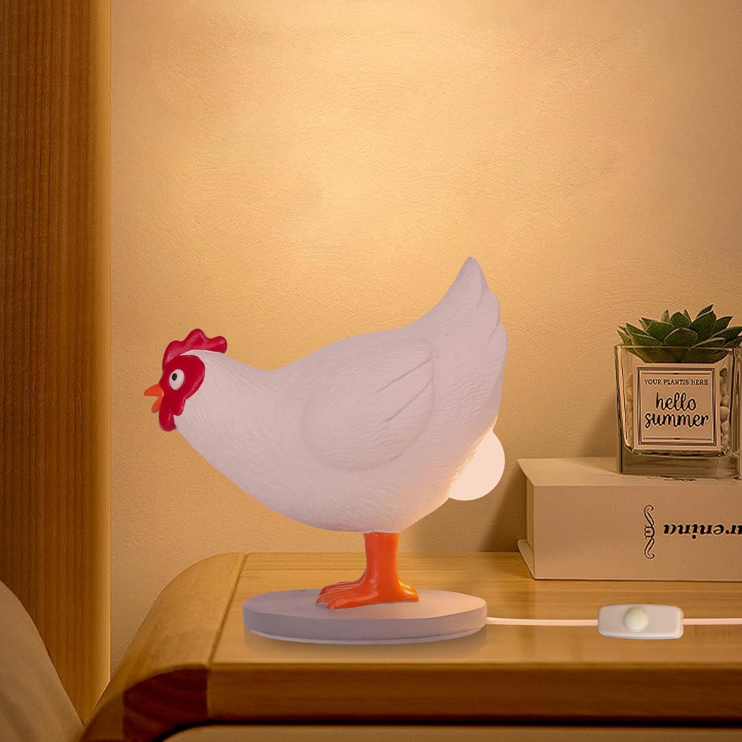 Lámpara de Noche 3D Ammonite Huevo Pollo LED 20.5cm