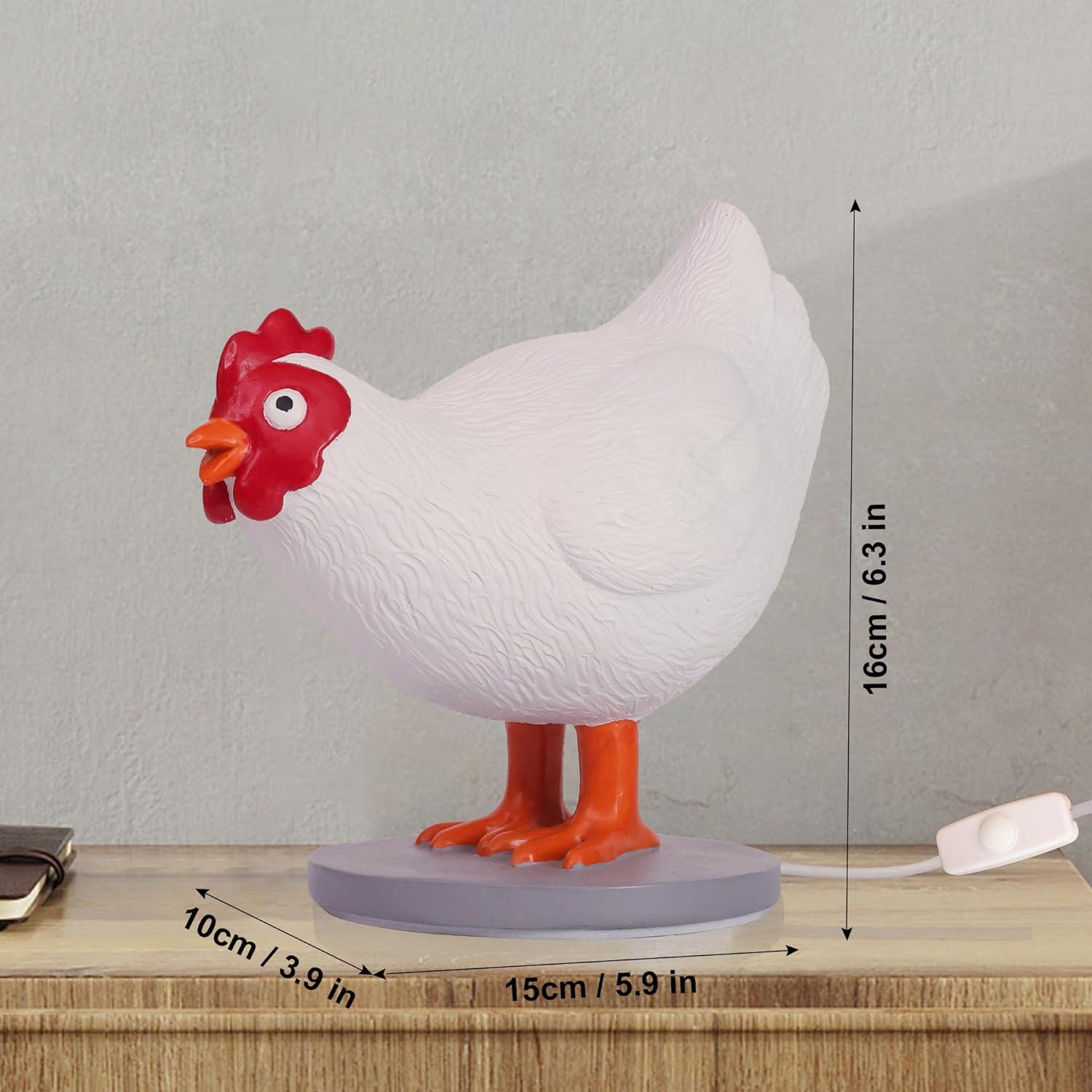 Lámpara de Noche 3D Ammonite Huevo Pollo LED 20.5cm