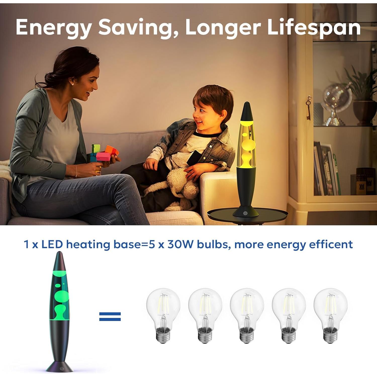 Lámpara de Movimiento Líquido LED Soarling 34.3 cm 17 Colores