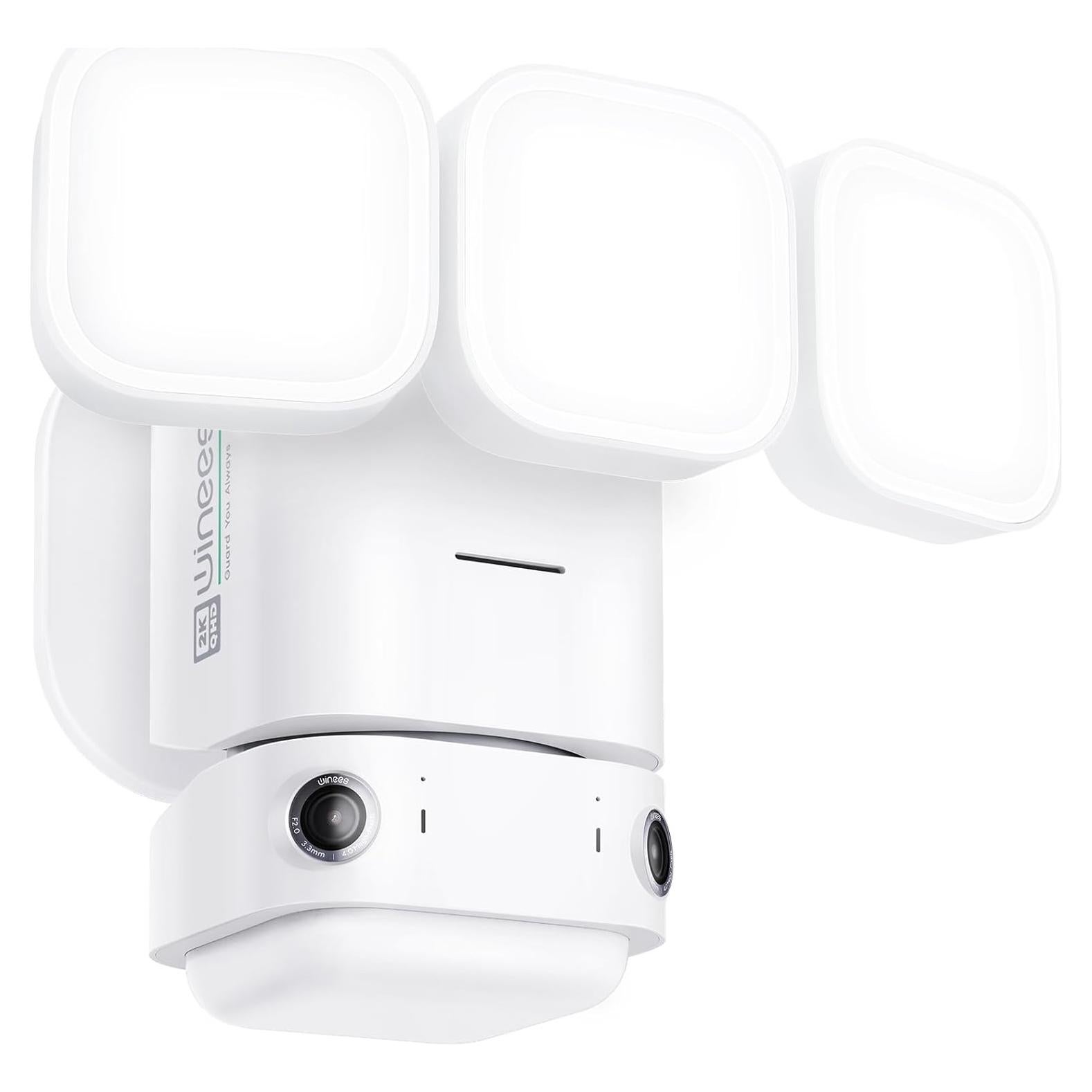 Cámara de Seguridad Floodlight Winees F2 Pro 2K HD 180°