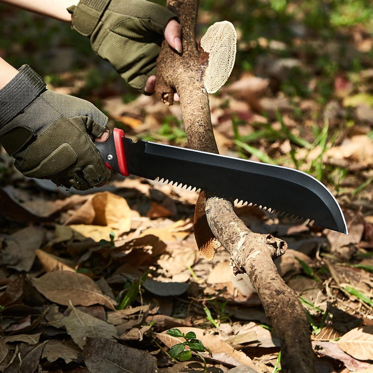 Conjunto de Hacha y Cuchillo VEVOR para Camping 40.64 cm