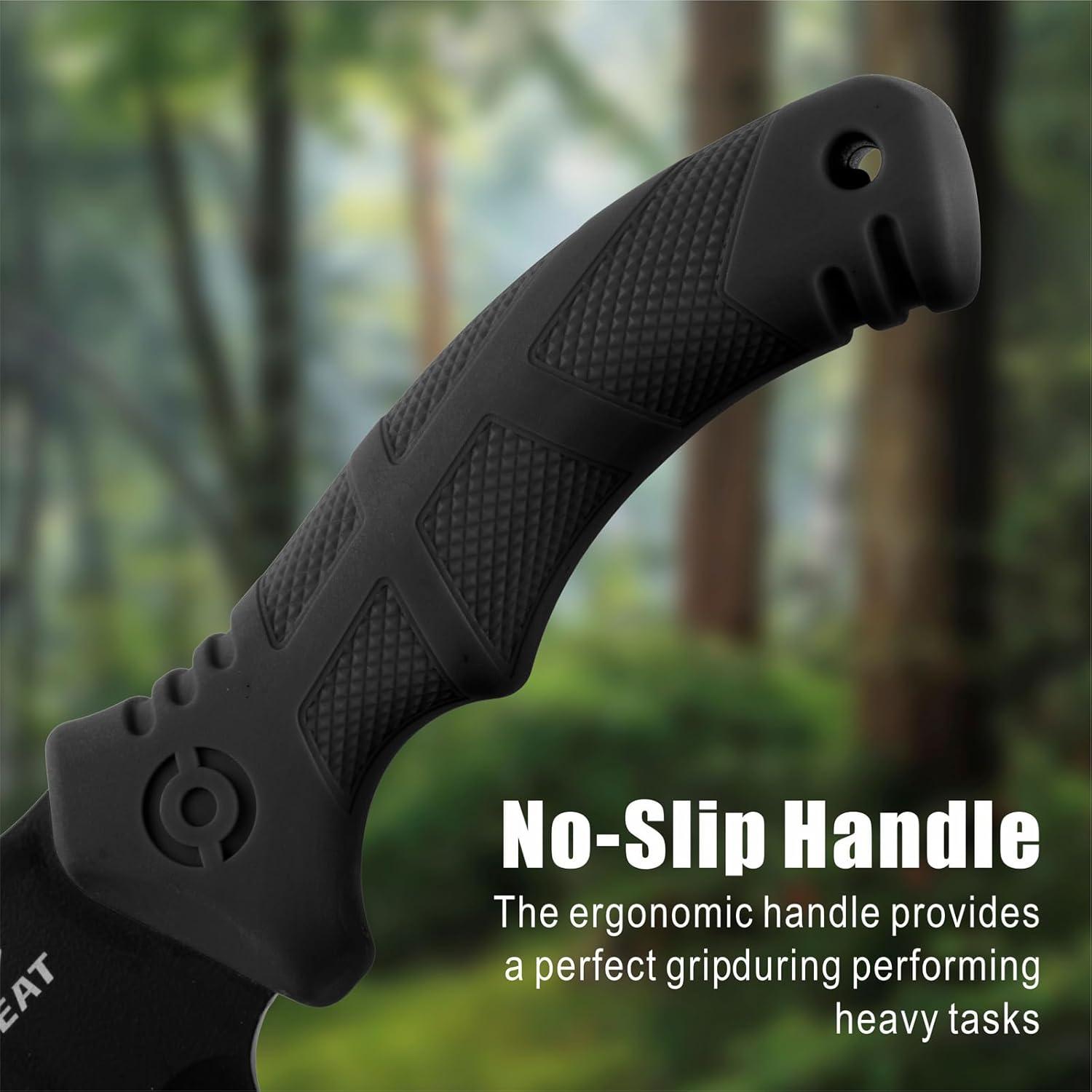 Machete REAT 40.64 cm Doble Propósito con Funda Negra