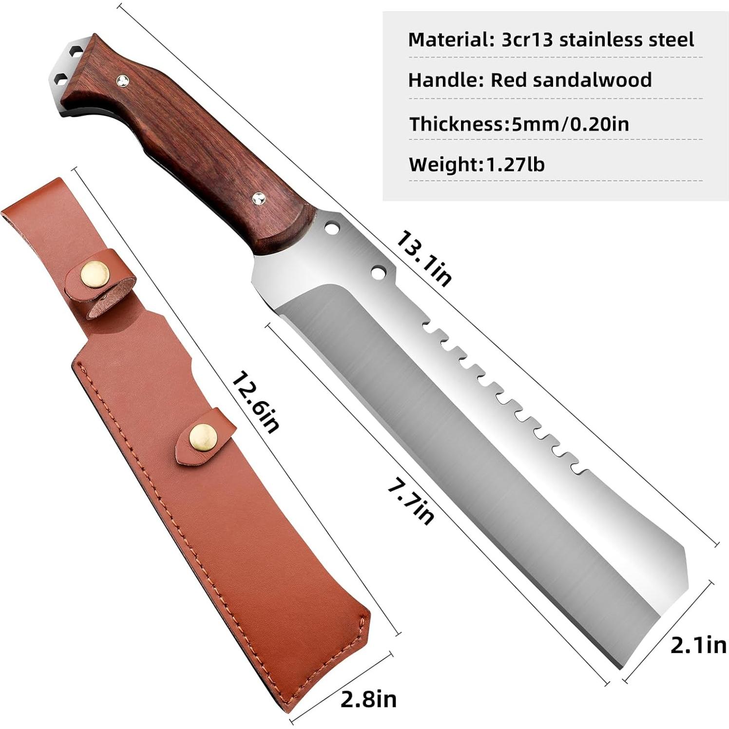 Machete de Exterior SXDGS 19.6 cm con Funda para Jardinería