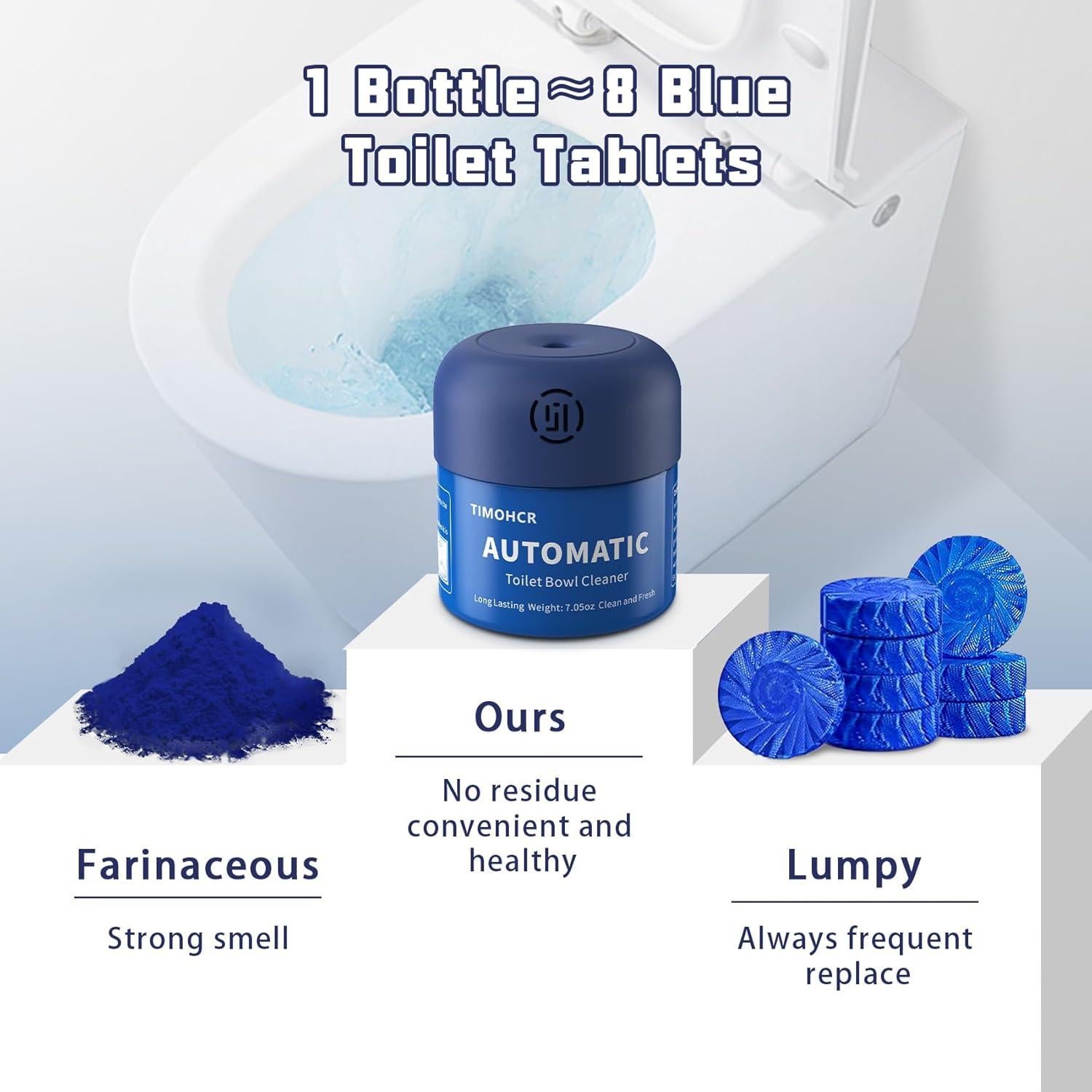 Limpiador de Inodoro TIMOHCR Aroma Limón - 3 Botellas Ecológicas