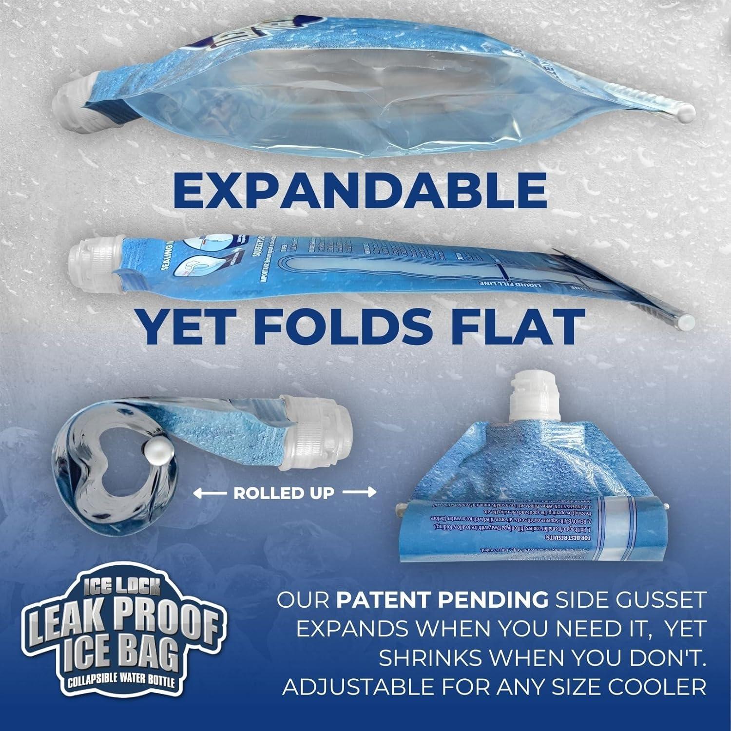 Bolsa de Hielo Reutilizable Ice Lock Grande - 4 Paquetes