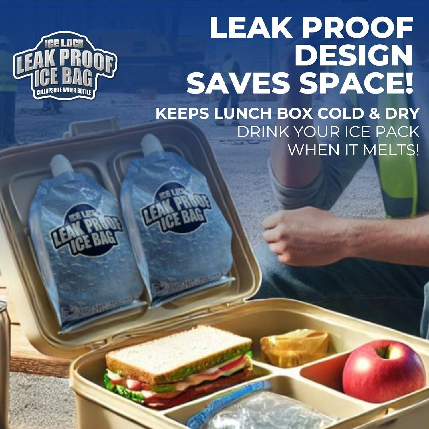 Bolsa de Hielo Reutilizable Ice Lock Grande - 4 Paquetes