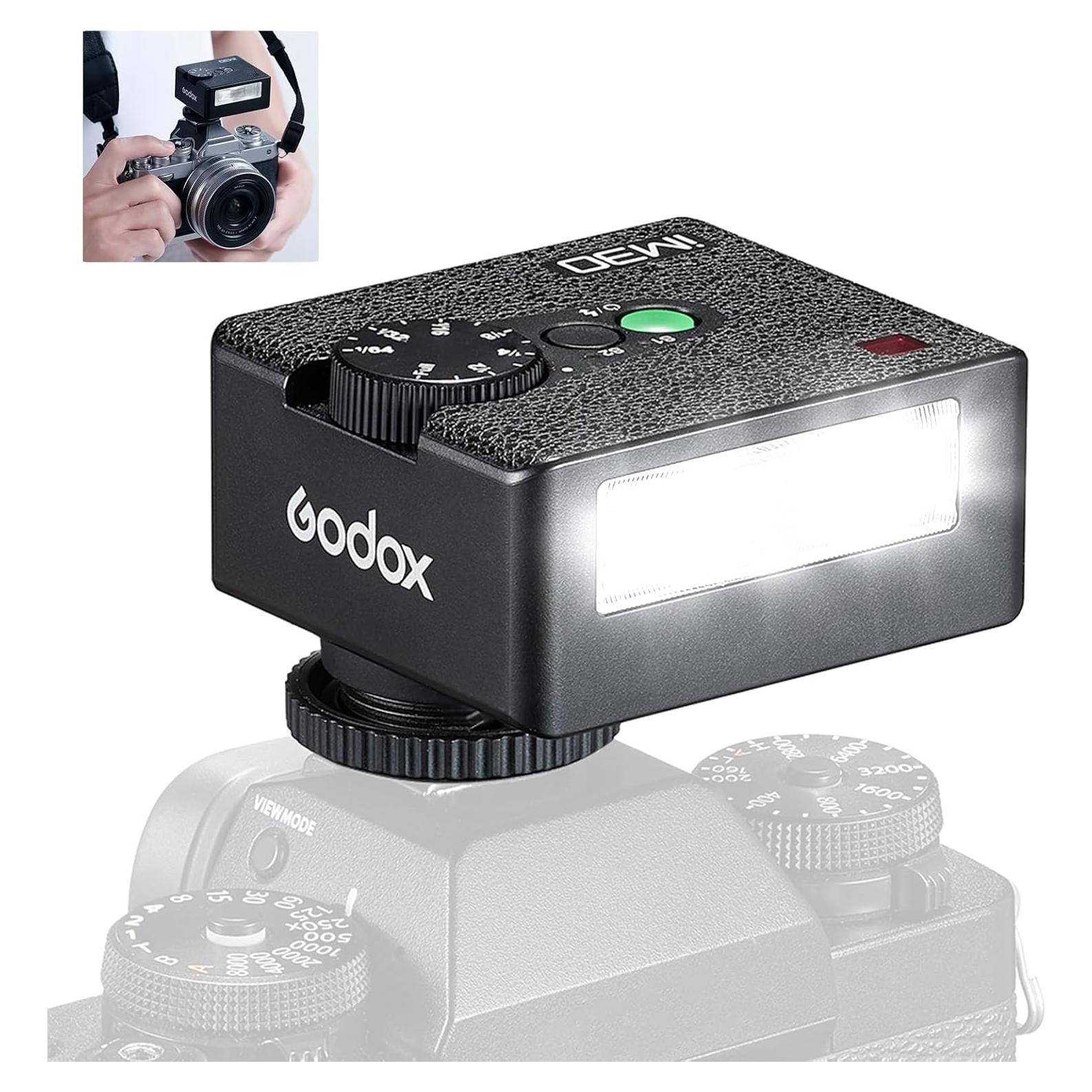 Flash Godox iM30 Mini GN15 para Cámaras Sony y Canon