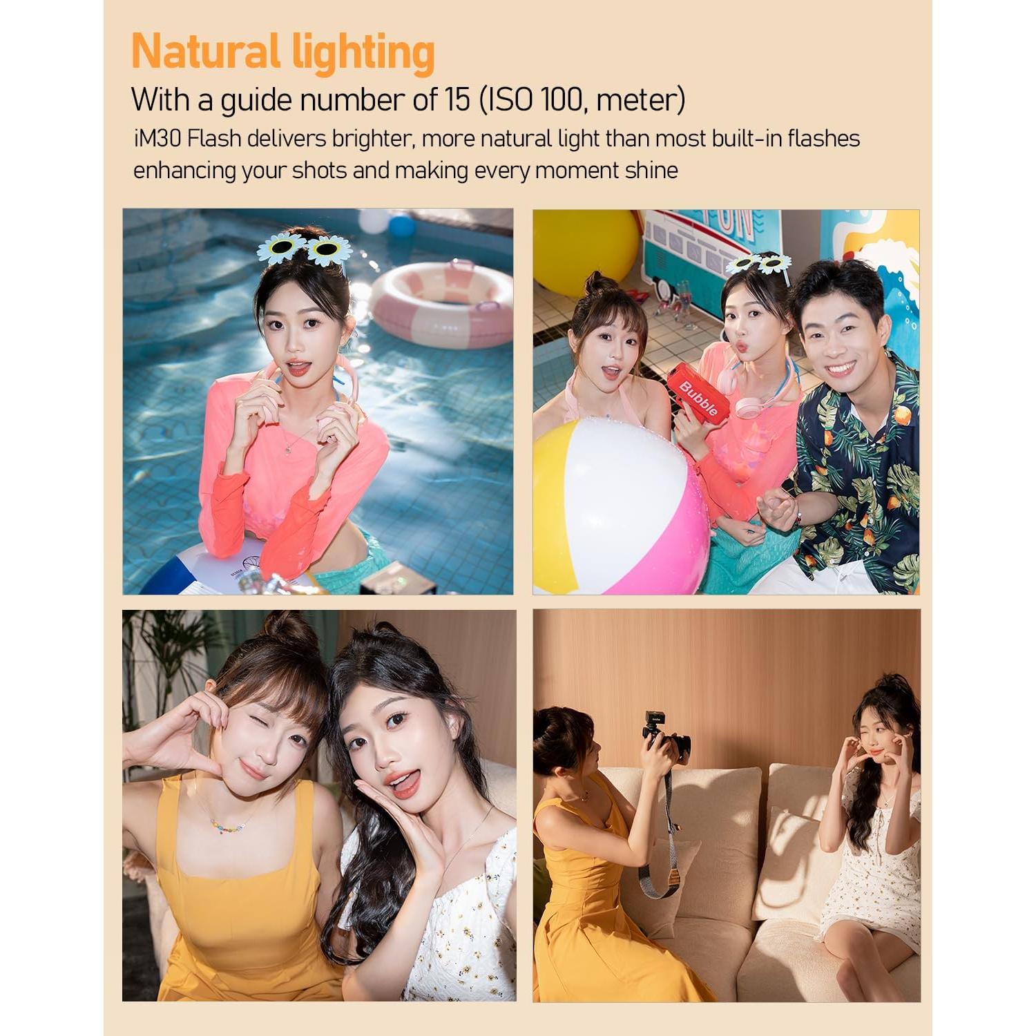 Flash Godox iM30 Mini GN15 para Cámaras Sony y Canon