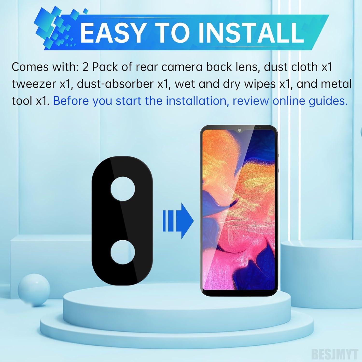 Reemplazo Lente de Cámara Trasera Samsung Galaxy A10e - Kit Completo