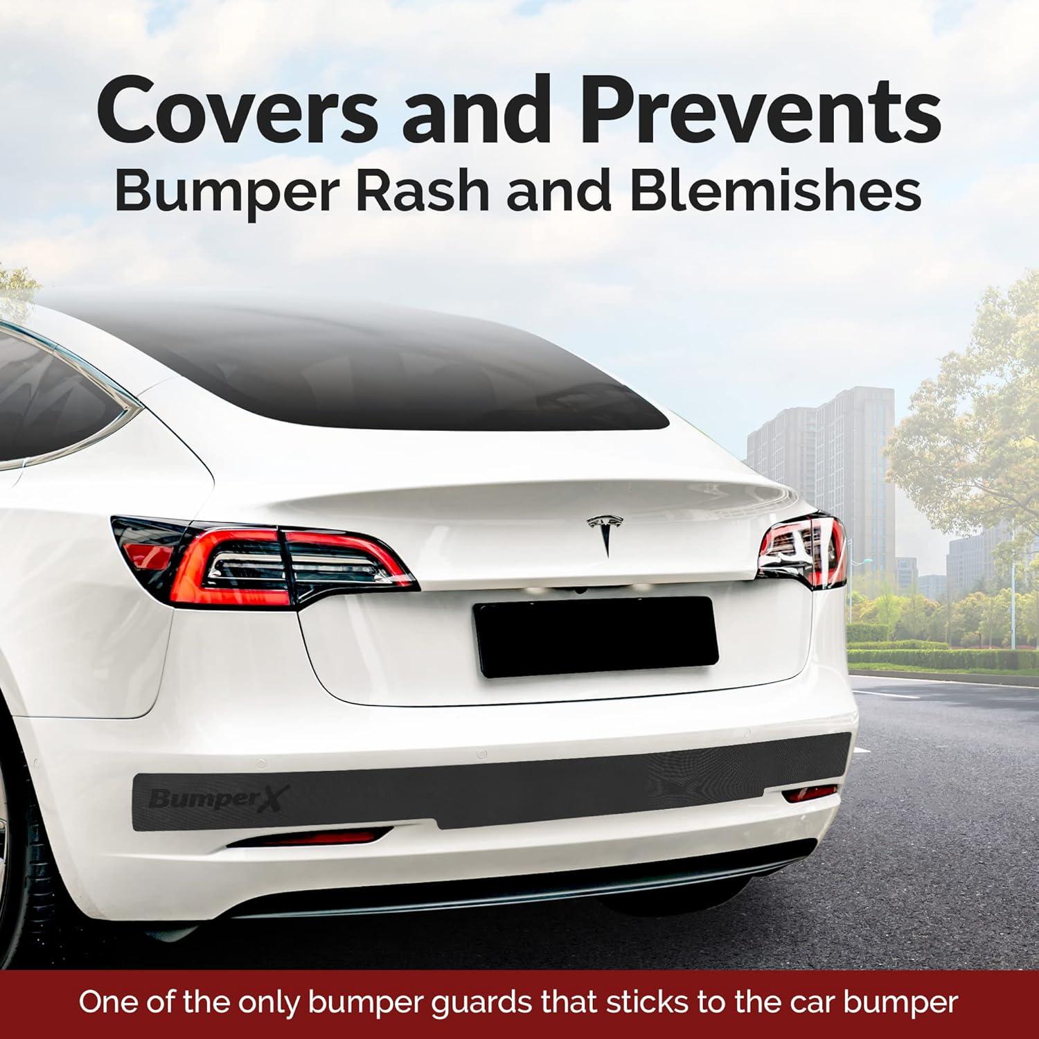 Protector de Parachoques Trasero BumperX para Tesla Model 3 157.5x12.7 cm