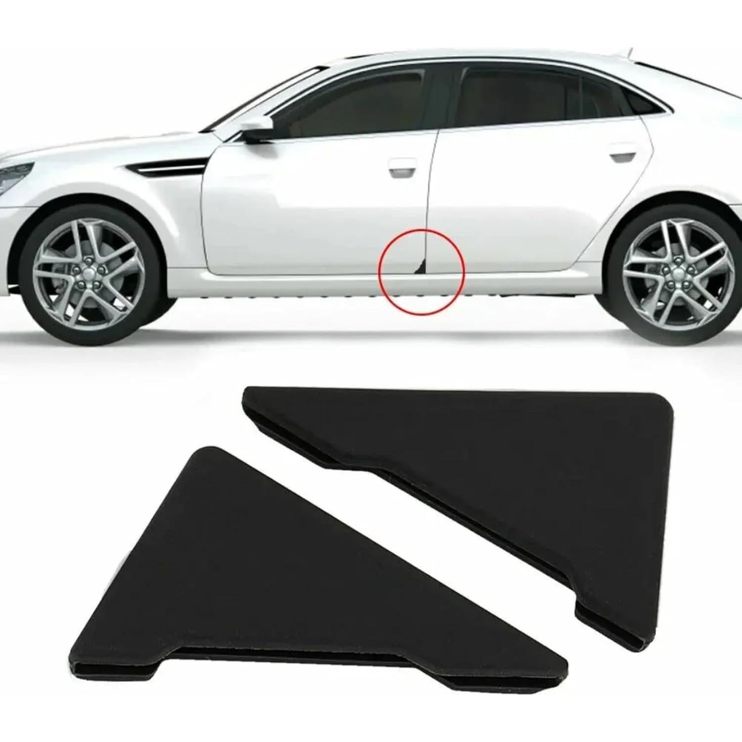 Protector de Esquina de Puerta de Coche Genérico Negro 4 Pcs