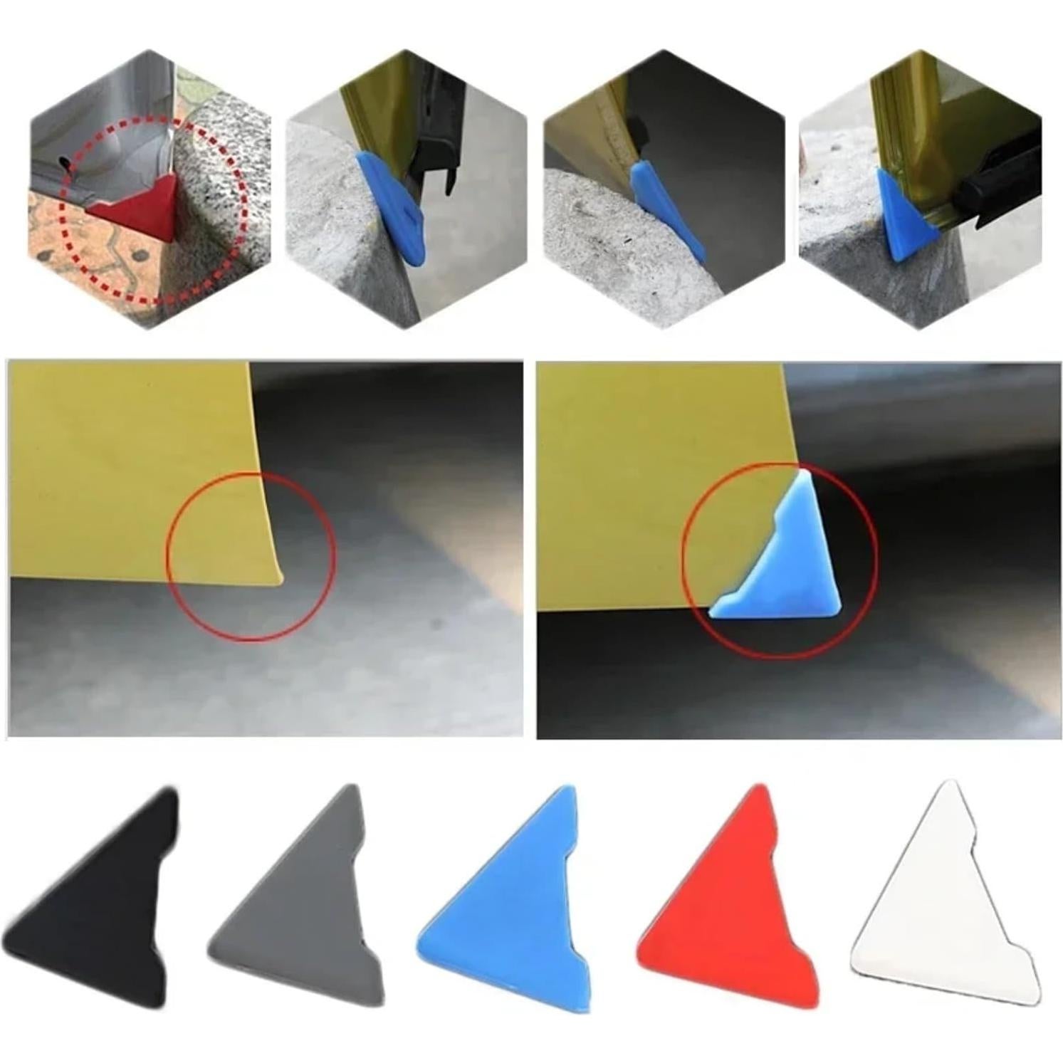 Protector de Esquina de Puerta de Coche Genérico Negro 4 Pcs