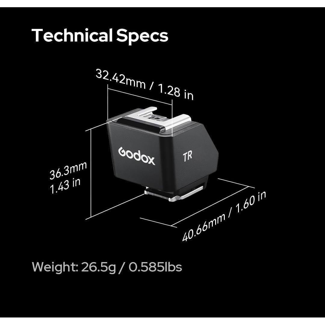 Soporte de Zapata Godox TR TTL para Cámaras Fujifilm - Eleva 30mm