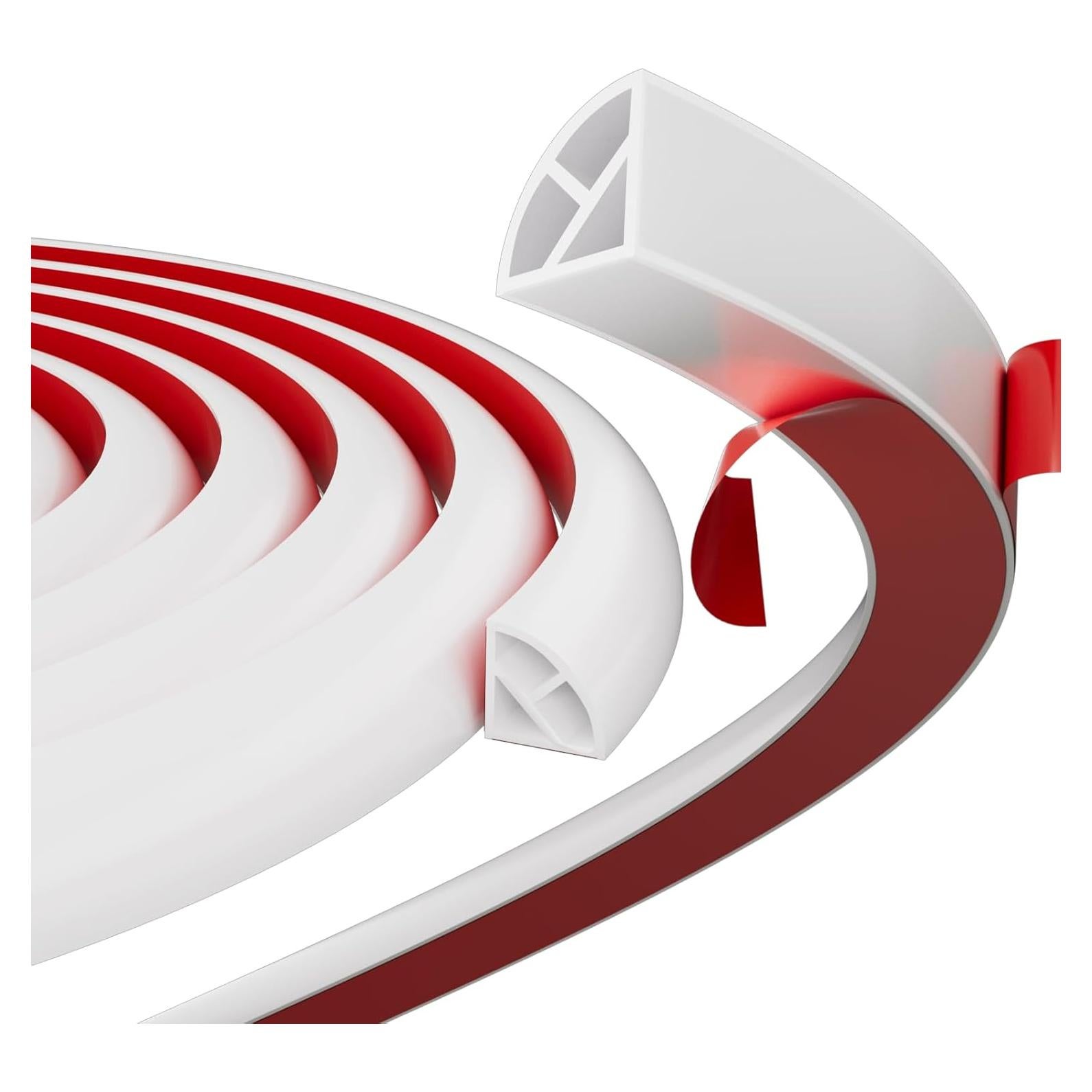 Moldura Cuarterona Flexible de Silicona Autoadhesiva 299.72 cm Blanca