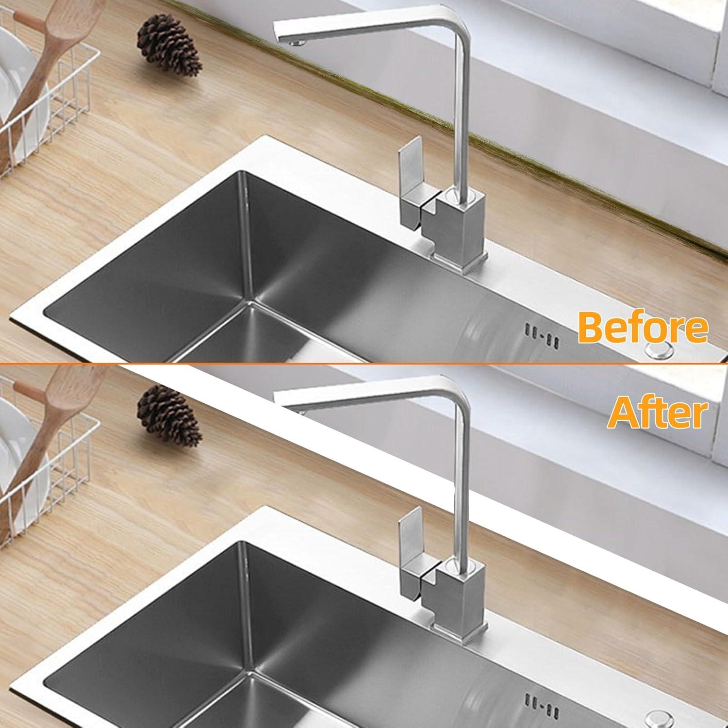 Moldura Cuarterona Flexible de Silicona Autoadhesiva 299.72 cm Blanca