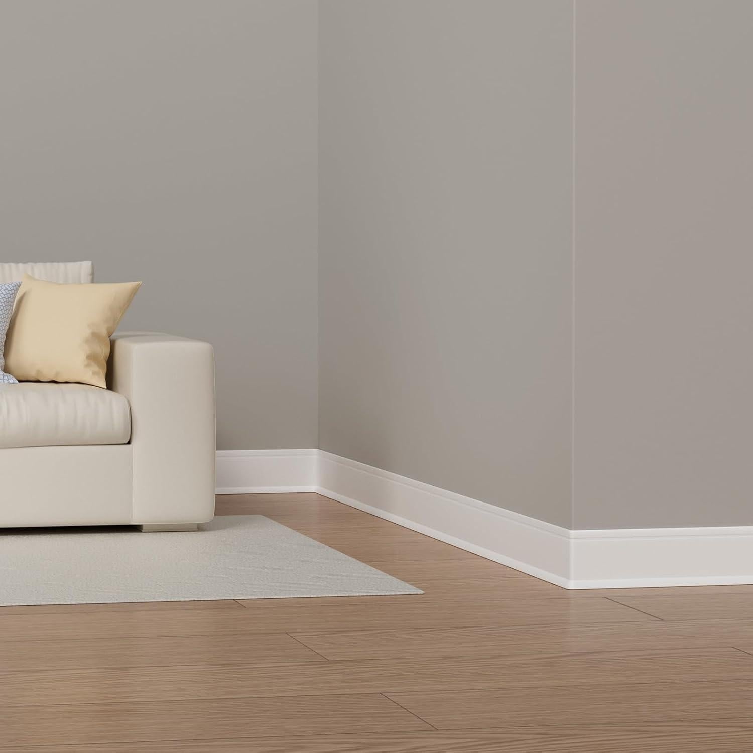 Moldura de Zócalo Flexible Duzzy 10.2 cm x 6.1 m Vinilo