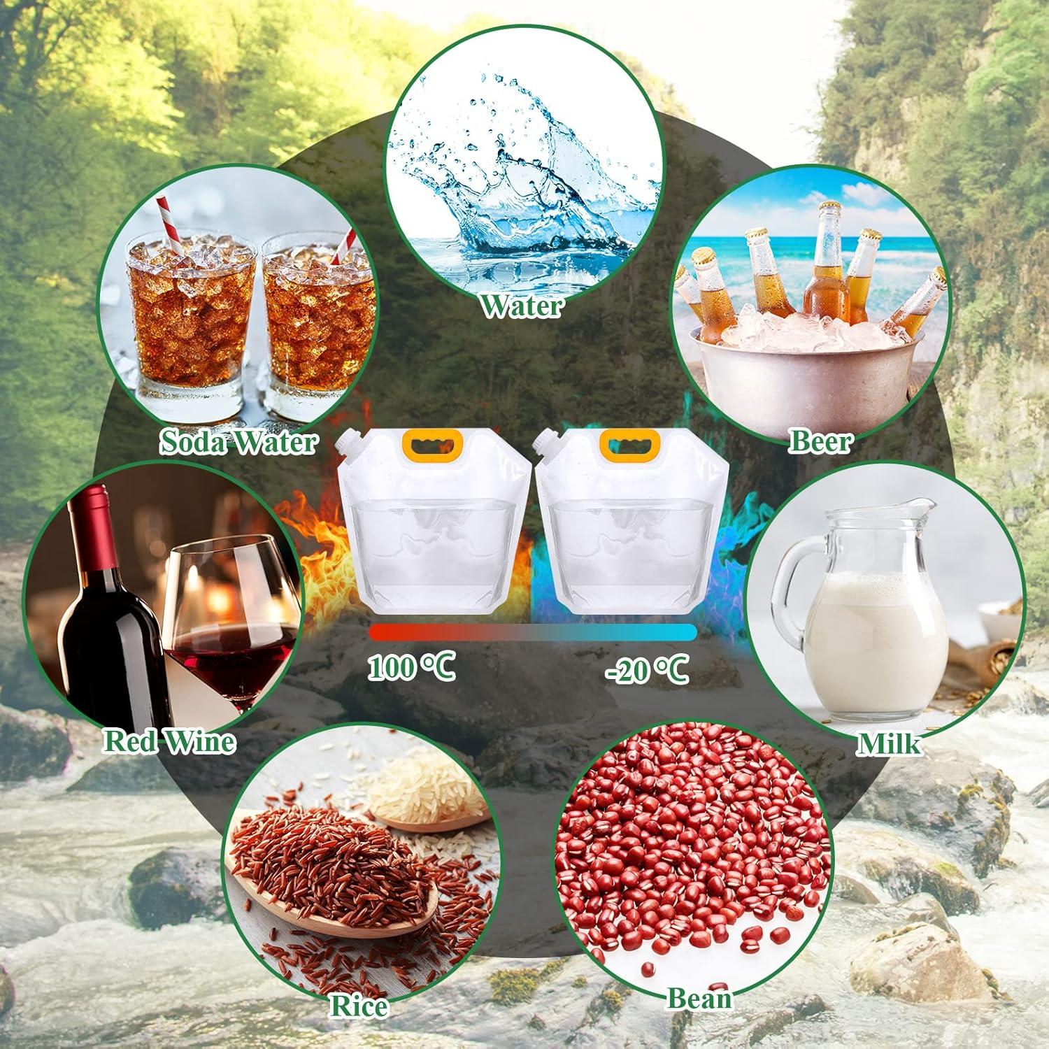 Bolsa Colapsable Jingmore 5L Transparente para Camping