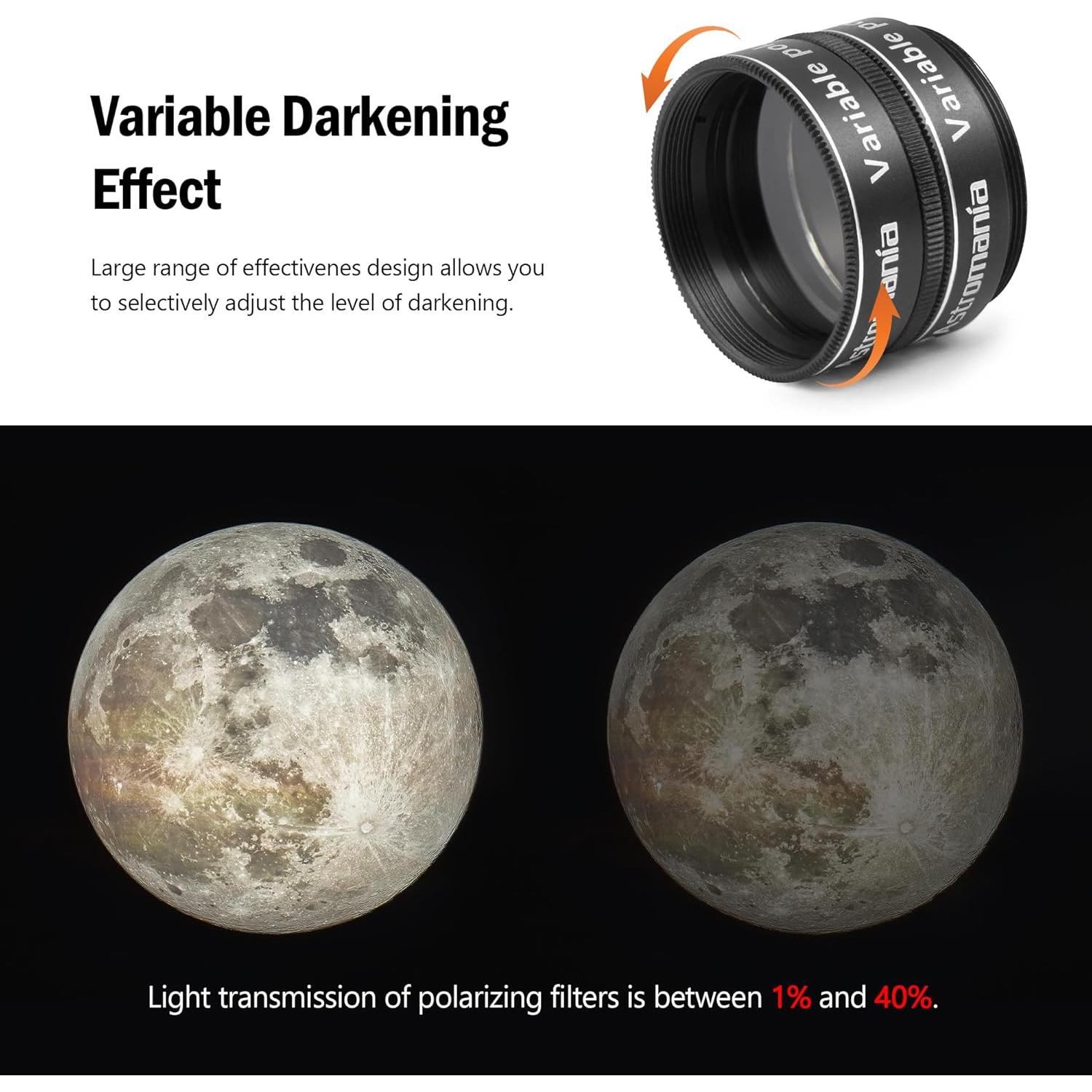 Ocular Astromania 1.25" 66° Ultra Gran Angular + 6 Filtros