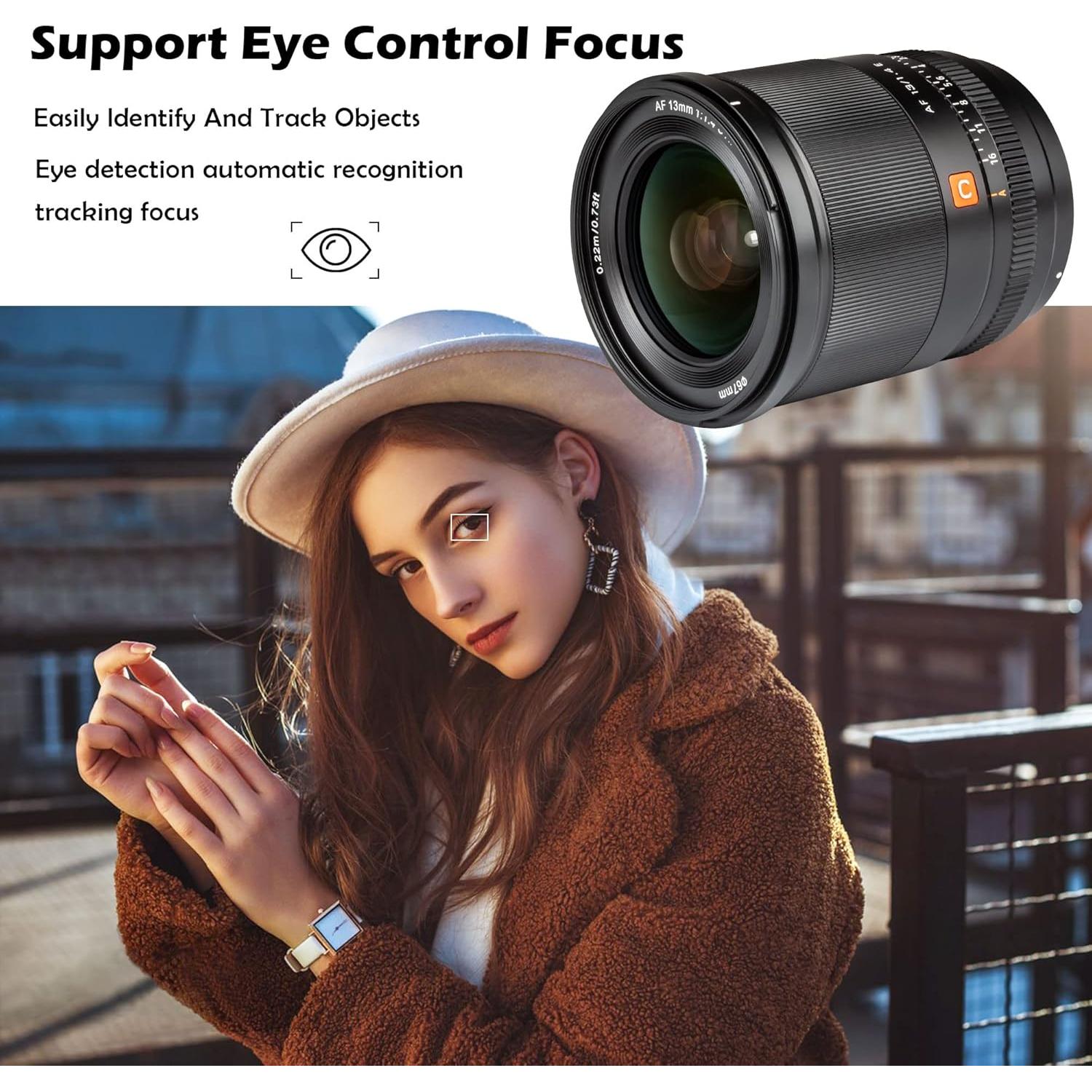 Lente VILTROX 13mm F1.4 E-Mount + Filtro 67mm para Sony