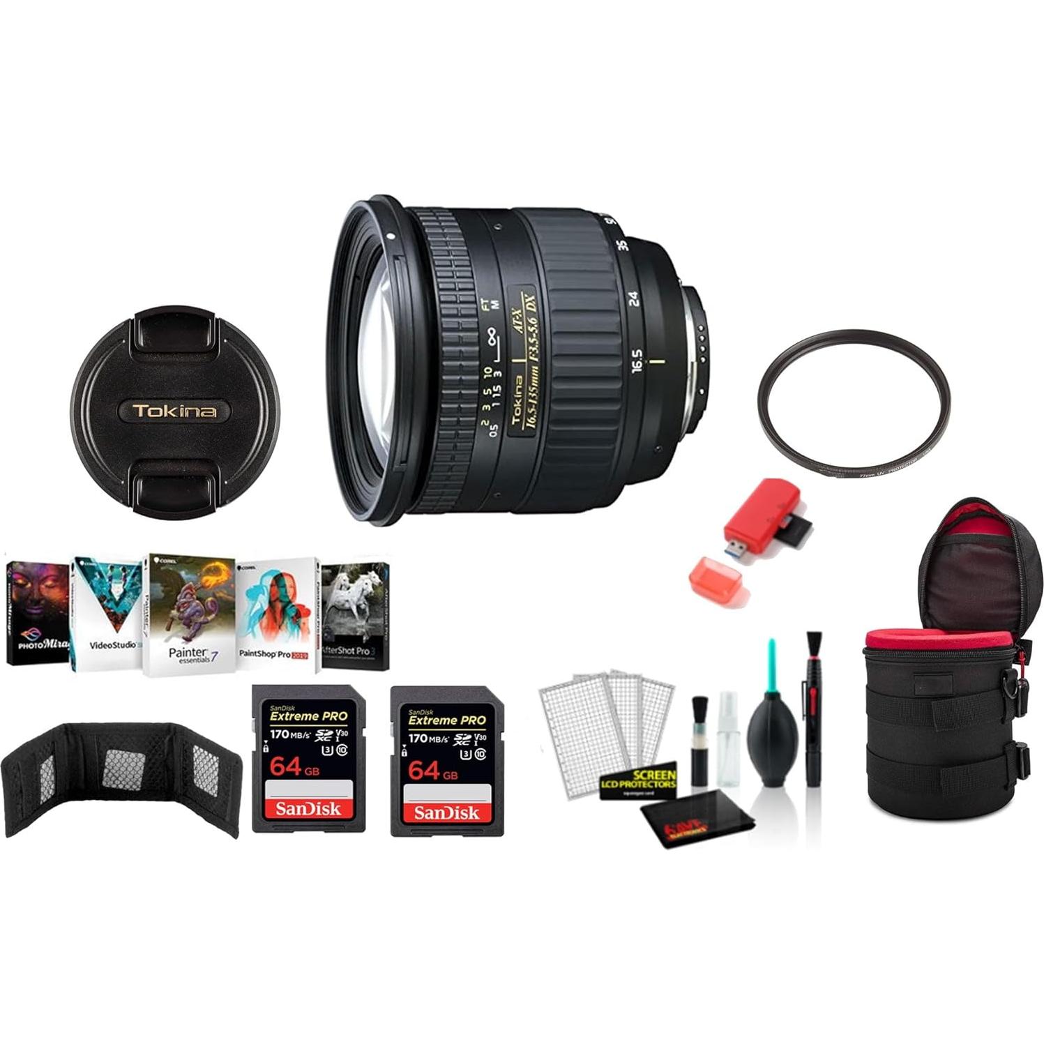 Lente Tokina 16.5-135mm f/3.5-5.6 AF DX II para Nikon