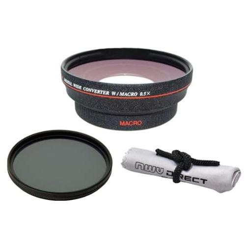 Lente Gran Angular 0.5X Olympus Stylus 1 + Filtro CPL 82mm