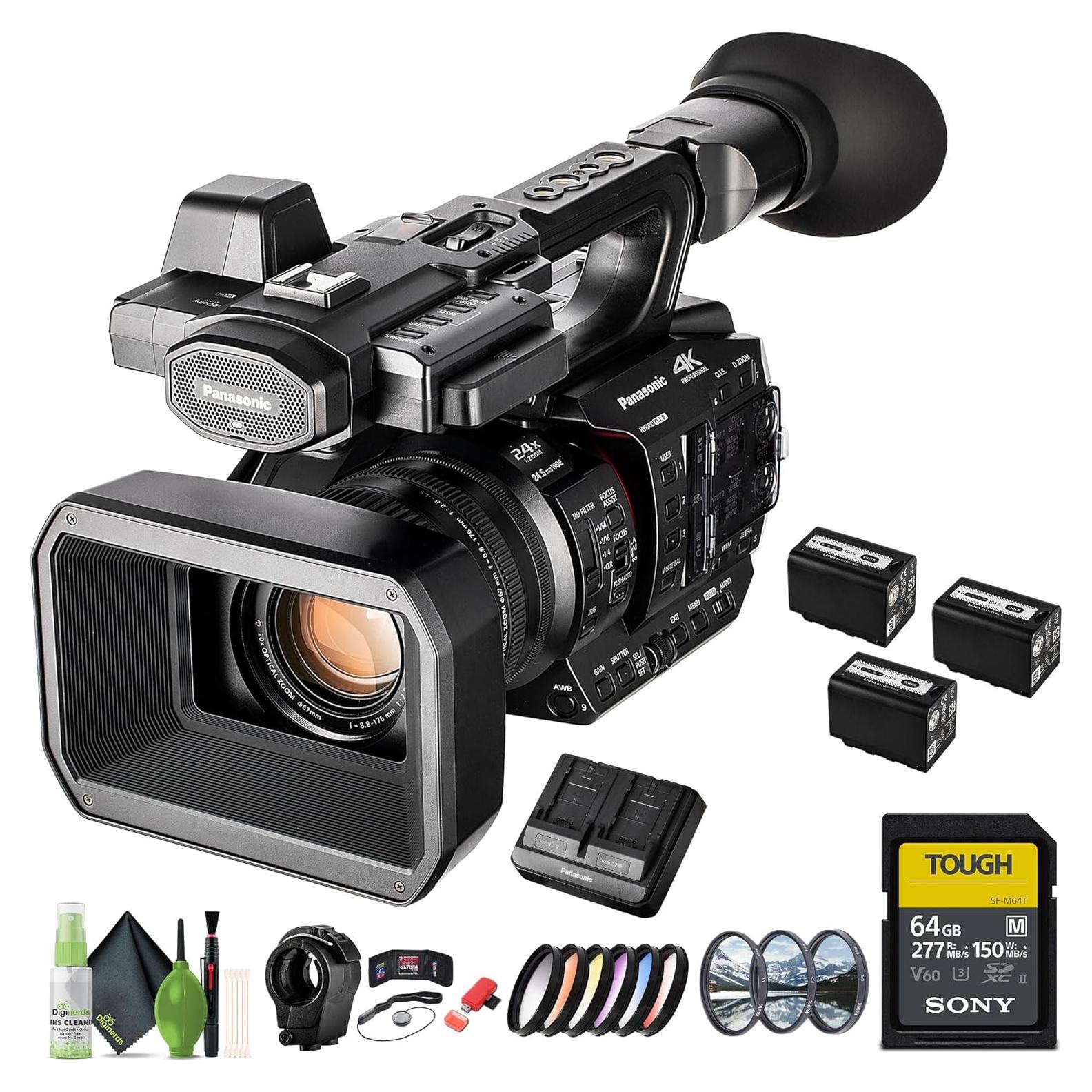 Cámara de Video Profesional Panasonic AG-X20ED 4K 60p, Zoom 20x