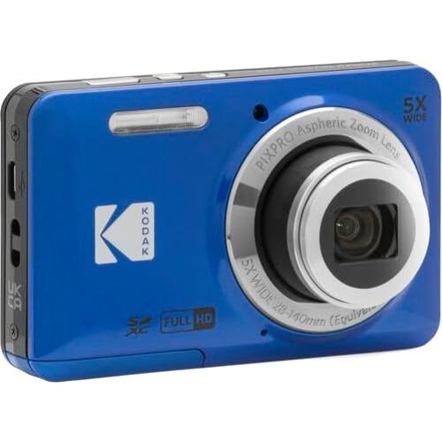Cámara Digital KODAK PIXPRO FZ55 Azul + Accesorios 64GB