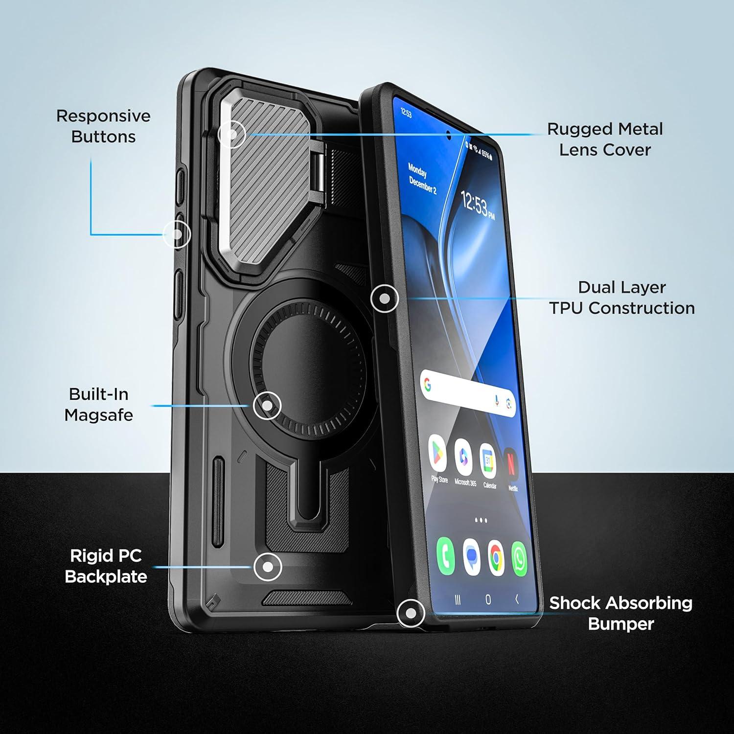 Funda Encased Explorer para Samsung Galaxy S25 - Negro