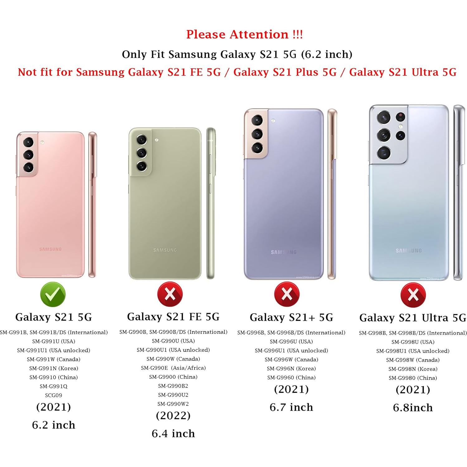 Funda Samsung Galaxy S21 5G con Soporte Anillo y Protector