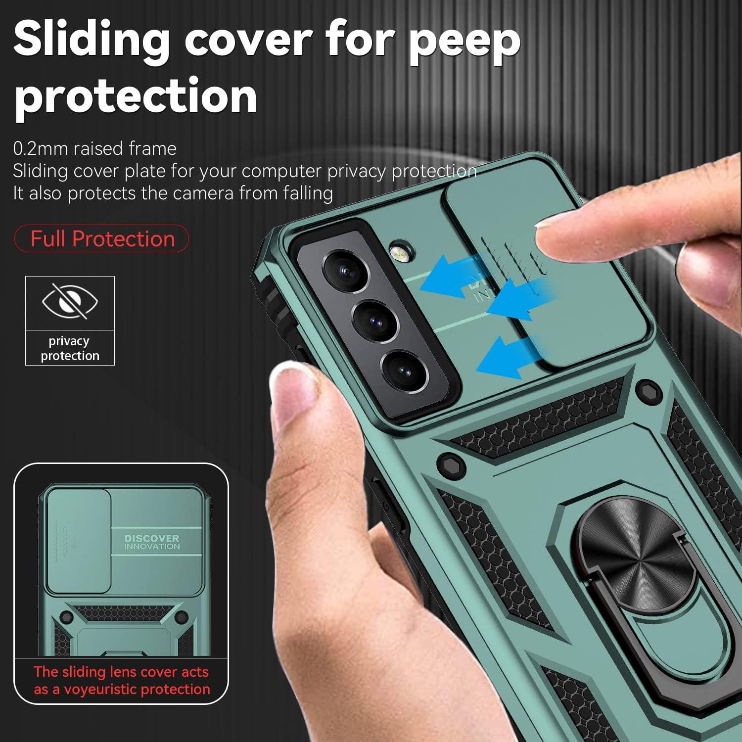 Funda Samsung Galaxy S21 5G con Soporte Anillo y Protector