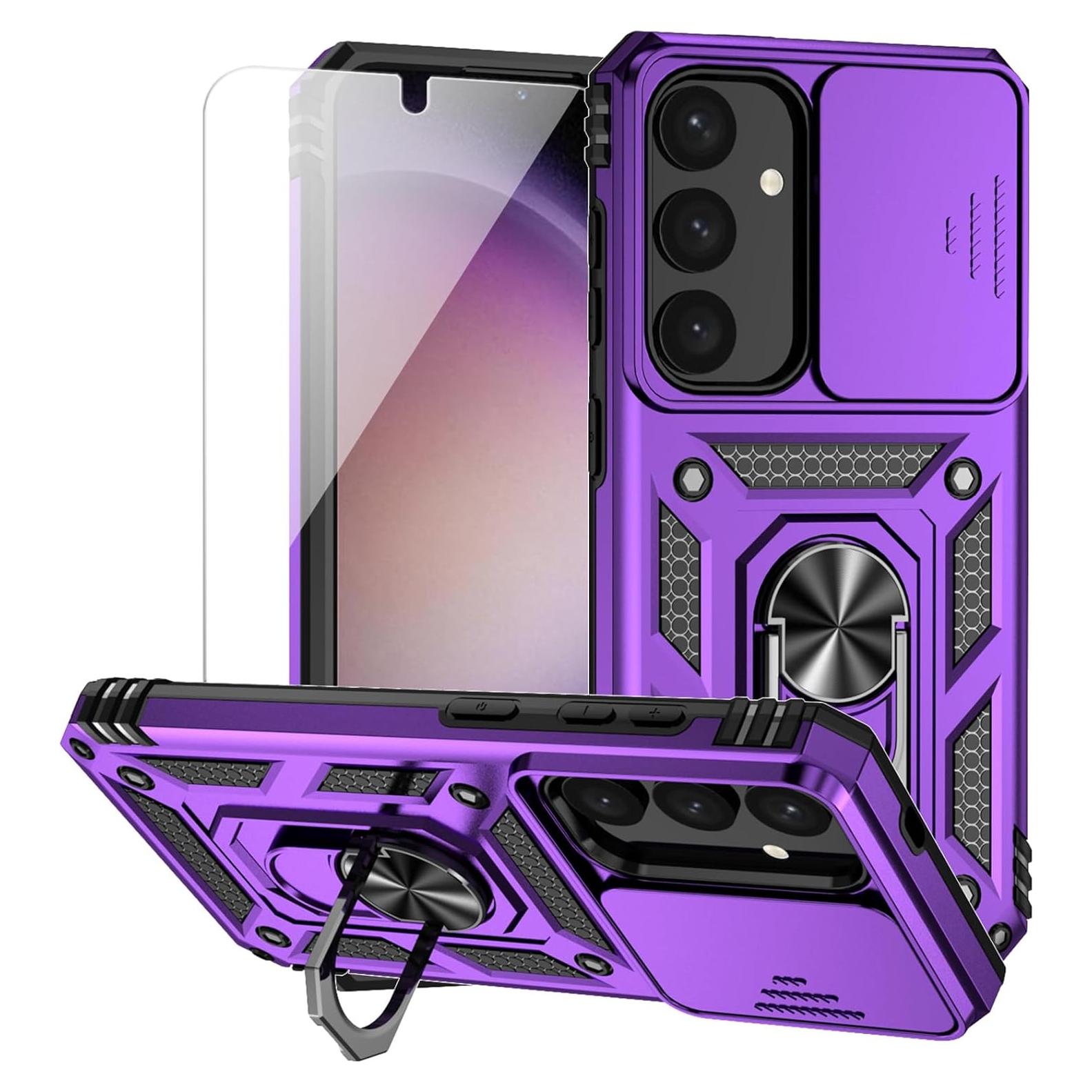 Funda Samsung Galaxy S24 Plus con soporte magnético y cámara