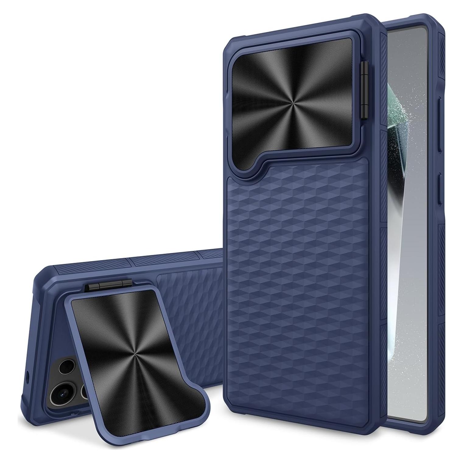 Funda NINKI para Samsung Galaxy S25 Ultra 5G Azul con Soporte