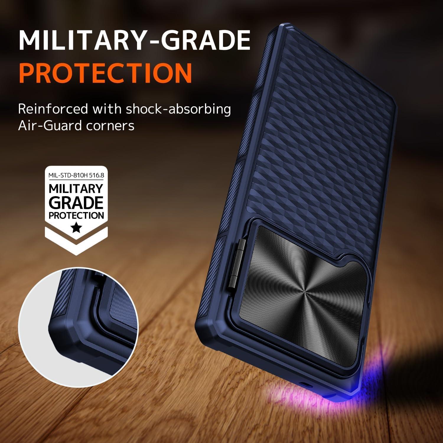 Funda NINKI para Samsung Galaxy S25 Ultra 5G Azul con Soporte