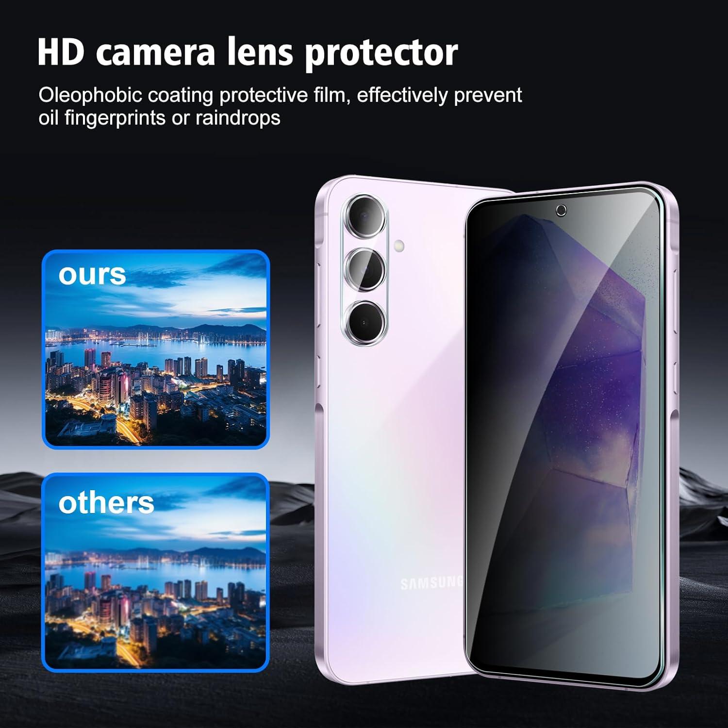 Protector de Pantalla Privado CYYAGE para Samsung Galaxy A55 2+2