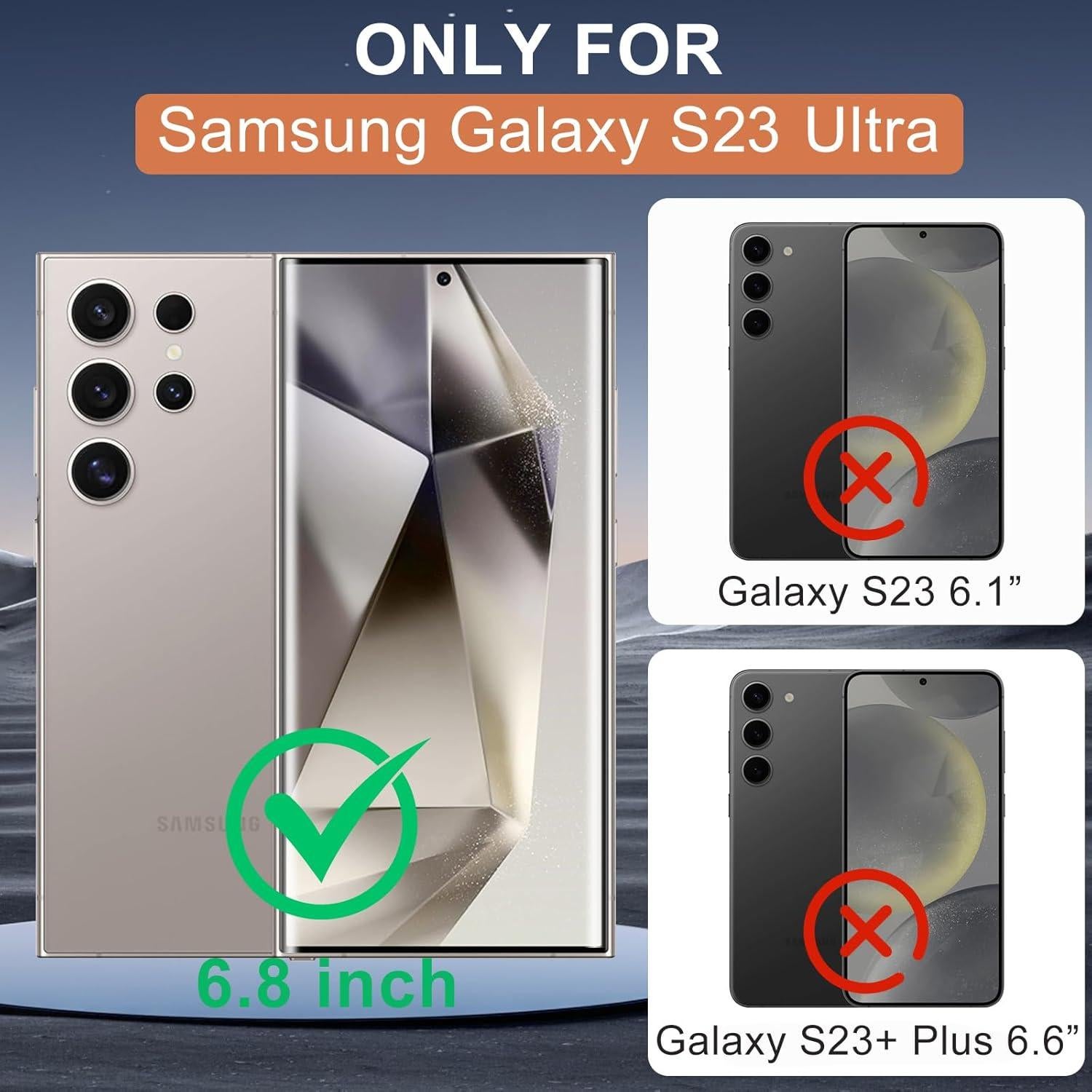 Funda Dura EMMPITU Rosa para Samsung Galaxy S23 Ultra con Soporte