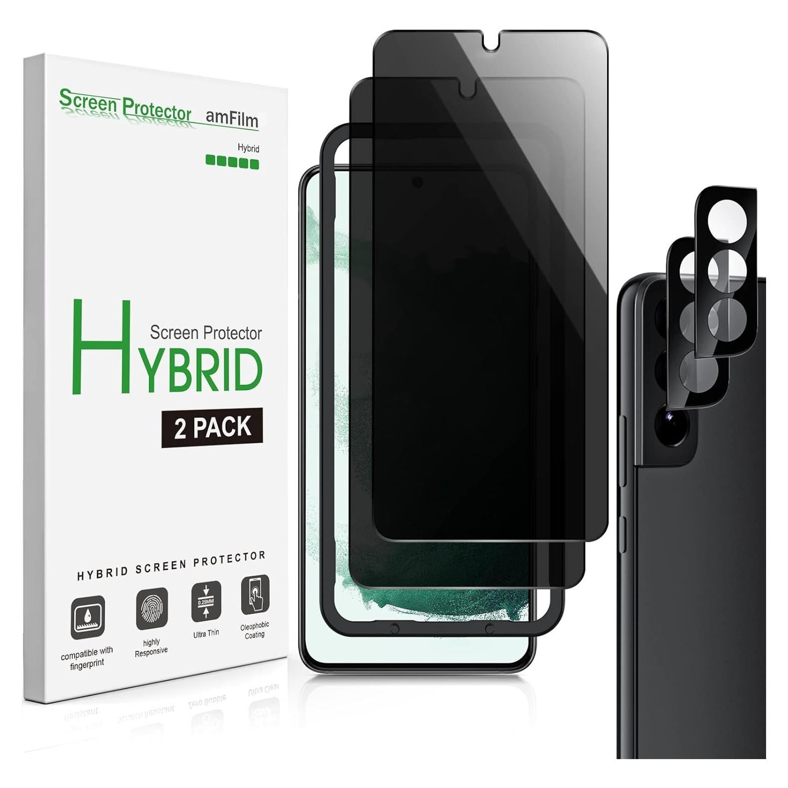 Protector de Pantalla Privado amFilm para Samsung Galaxy S22 6.1"