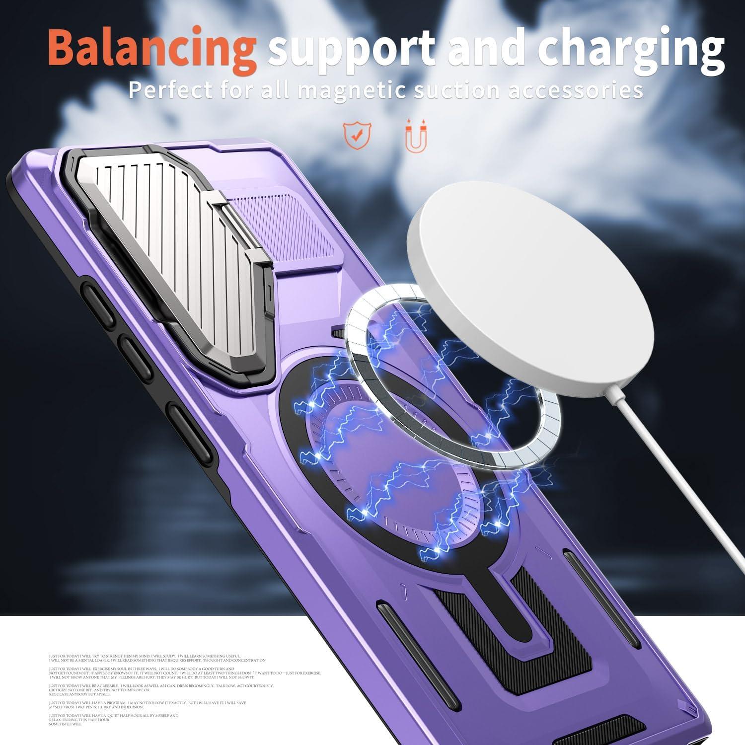 Funda Magnética ZOEII para Samsung Galaxy S25 Plus 6.7" Púrpura